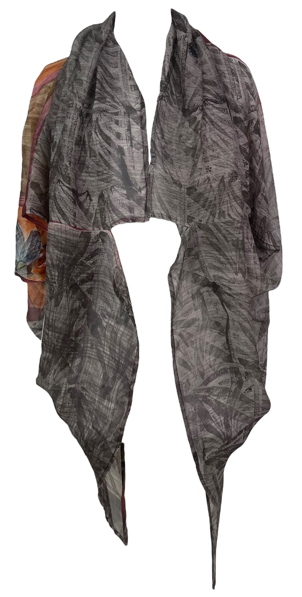 PRG8129 Sheer Avatar Pure Silk Cardigan