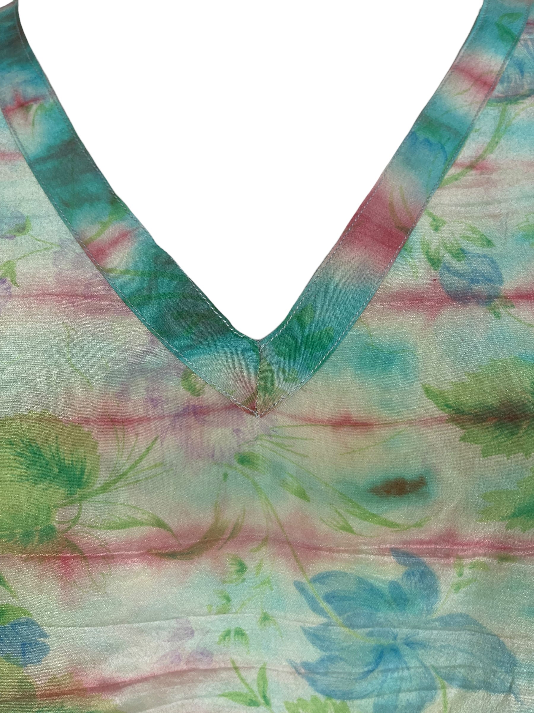 PRC8465 Wabi Sabi Pure Silk Long Tunic with Side Ties