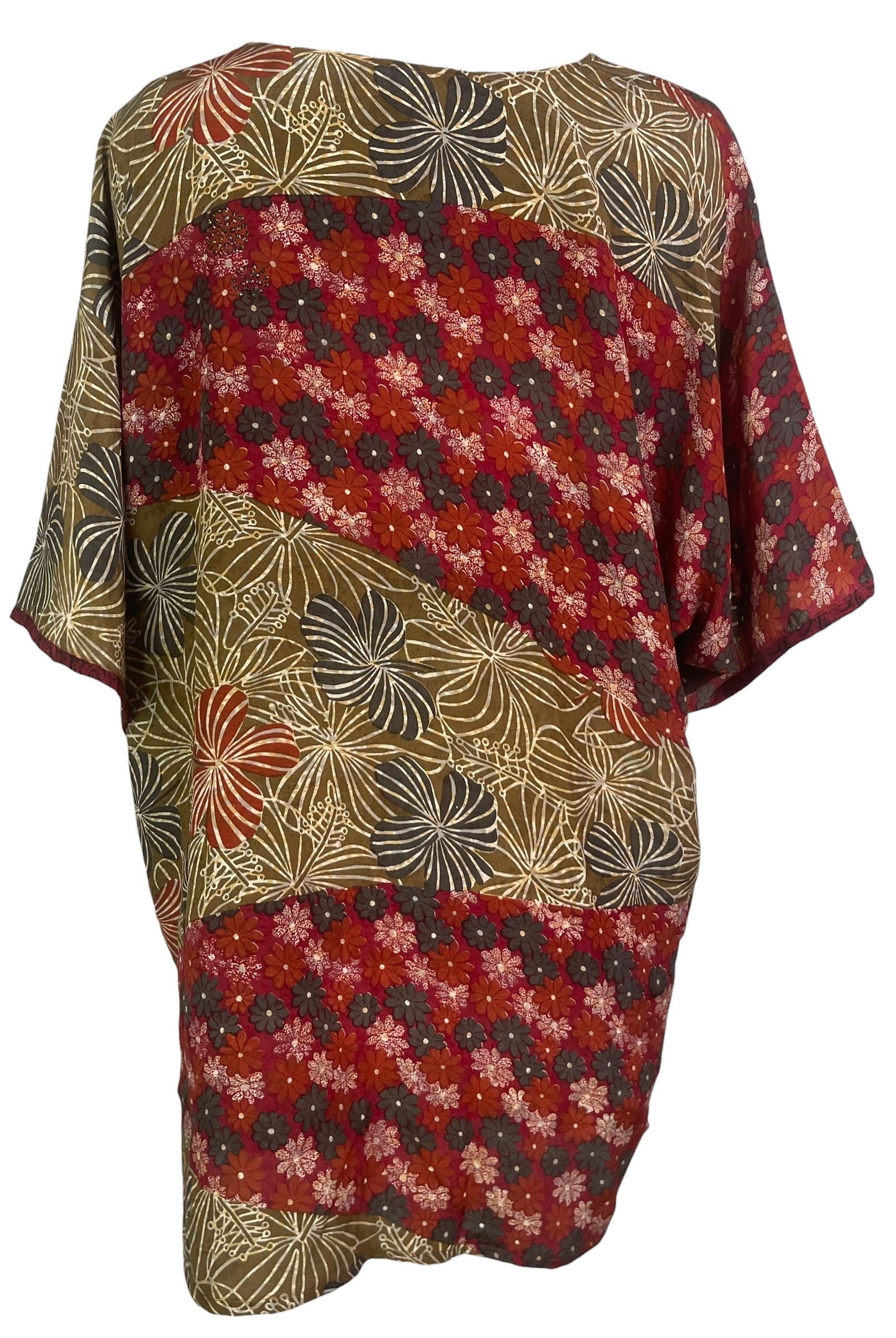PRC8508 Avatar Pure Silk Kimono-Sleeved Jacket with Belt