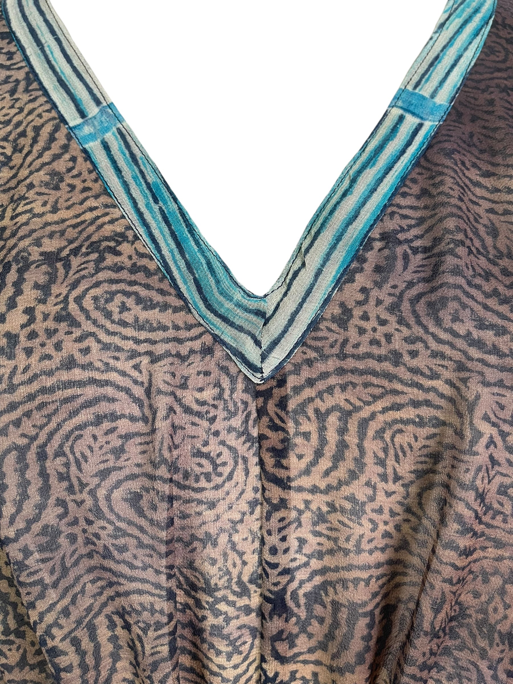 PRG8860 Sheer Wabi Sabi Pure Silk Maxi Kaftan by 15 FEBRUARY 2026 – Handmade ethical Maxi Kaftan from sariKNOTsari using upcycled silk. Designed in Canada for travel and slow fashion, loved from Toronto to LA to Sydney.