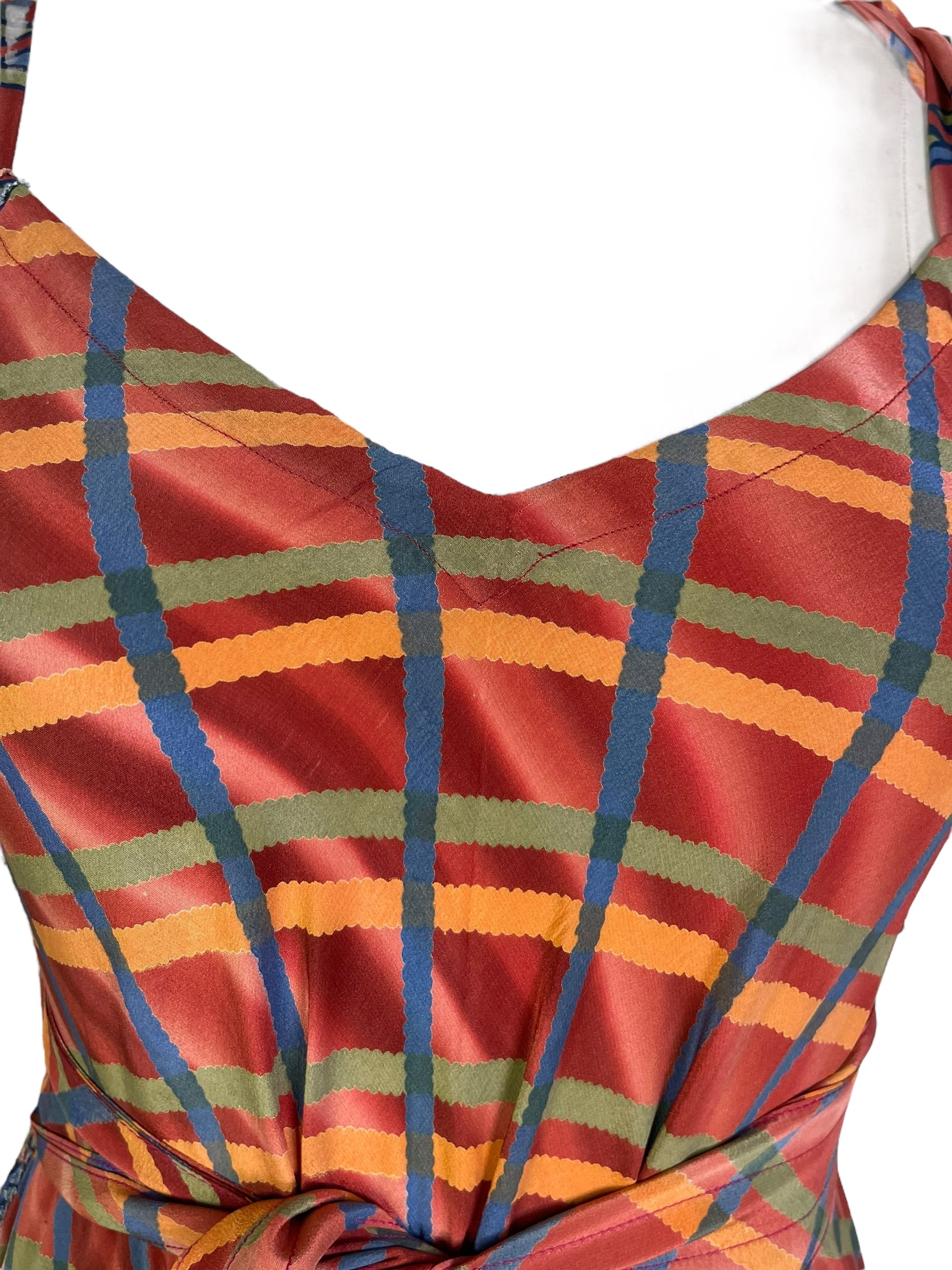 PRC7249 Avatar Pure Silk Maxi Dress with Belt