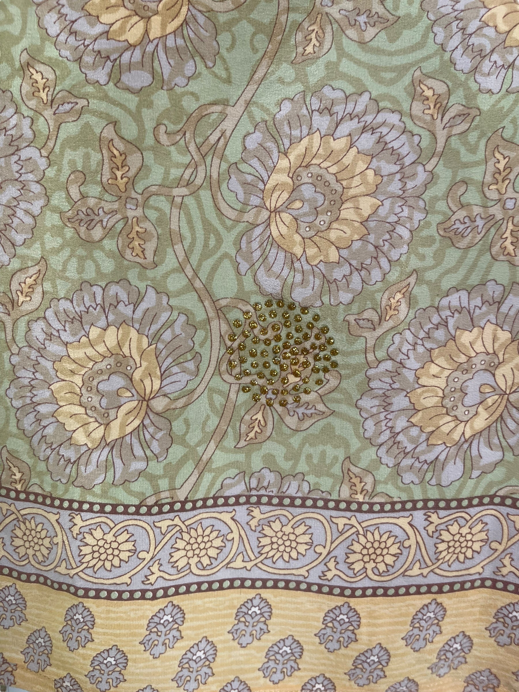 PRC7852 Avatar Pure Silk Capelet Poncho