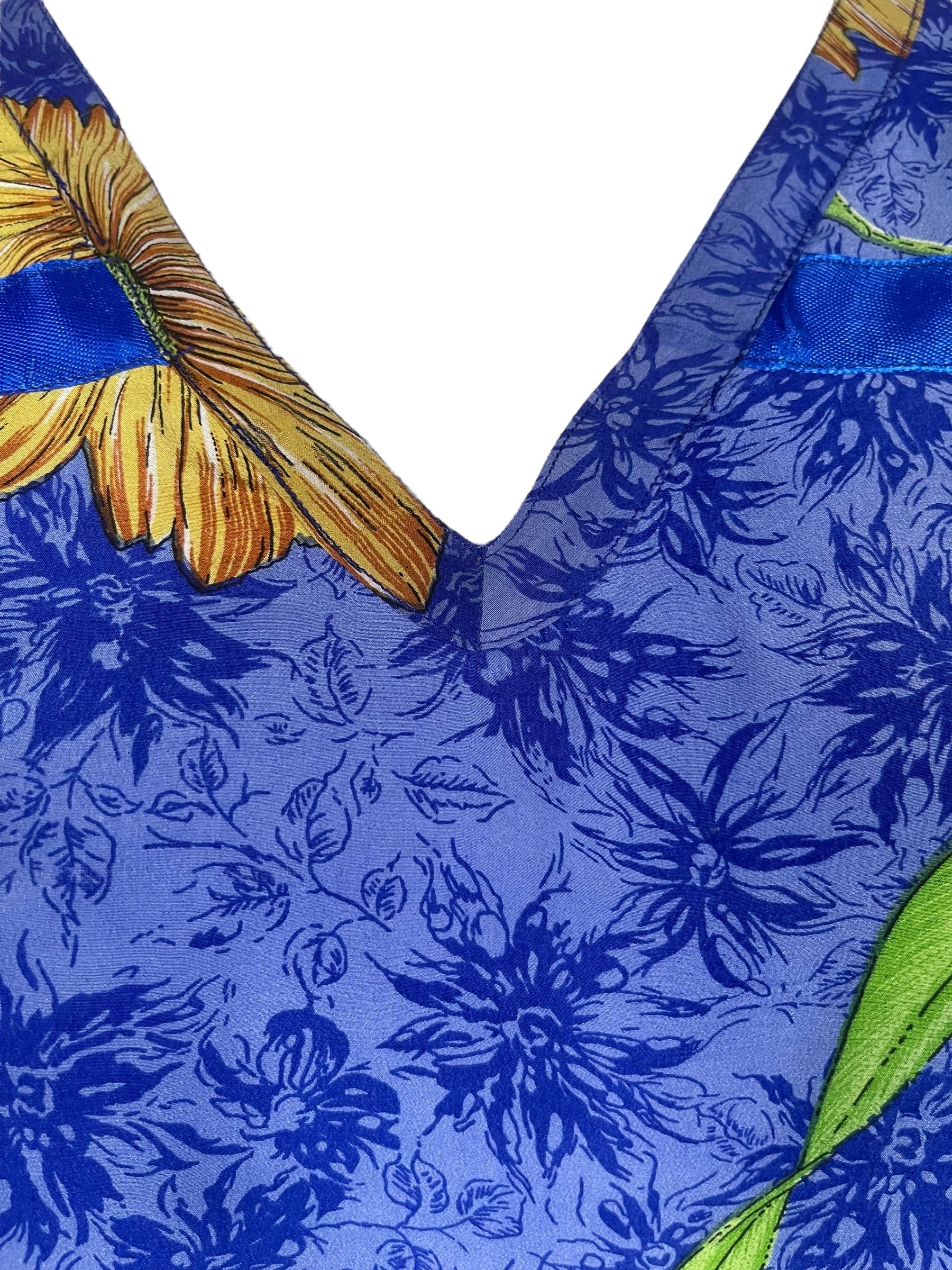 PRC8073 Avatar Pure Silk Long Tunic with Side Ties