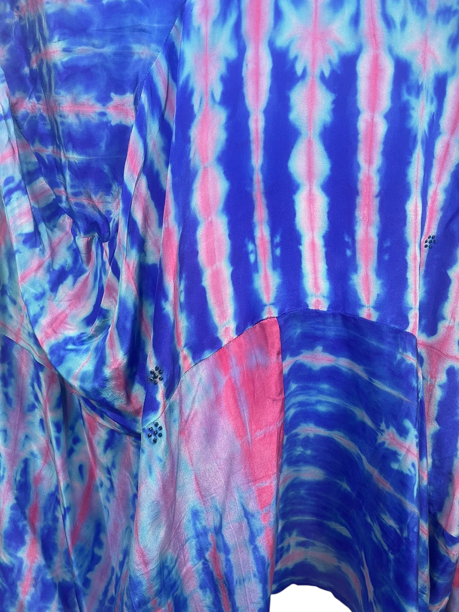 PRC8450 Avatar Pure Silk Sculptural Long Tunic Dress