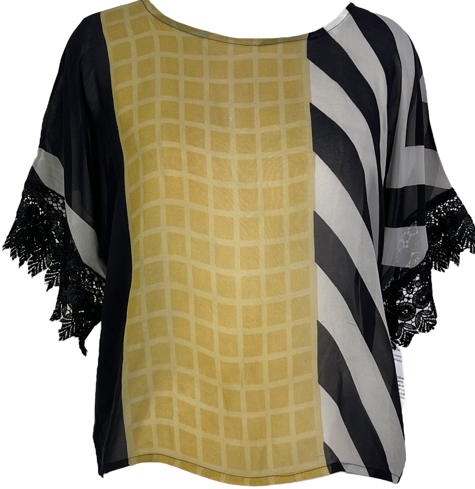 PRC5396 Wabi Sabi Pure Silk Boxy Top