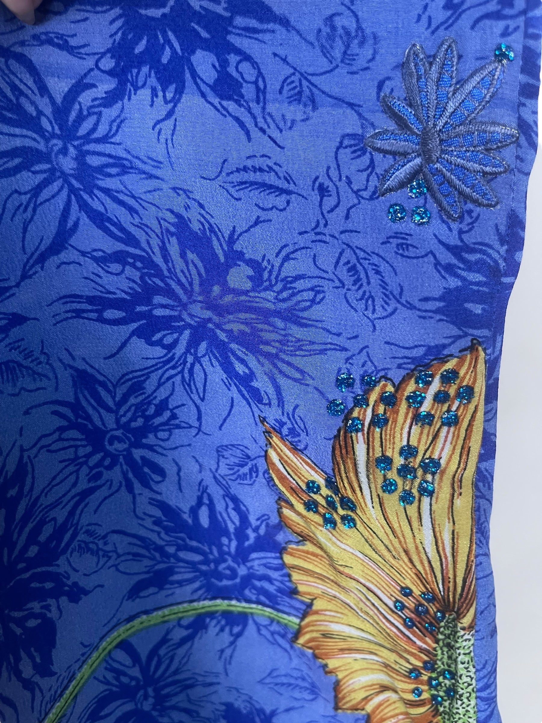 PRC8073 Avatar Pure Silk Long Tunic with Side Ties