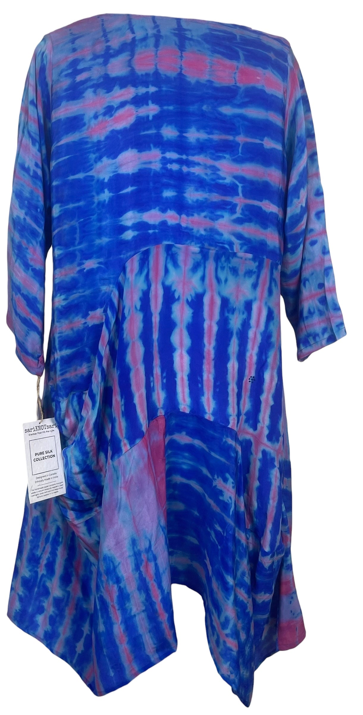 PREVIEW PRC8450 Avatar Pure Silk Sculptural Long Tunic Dress