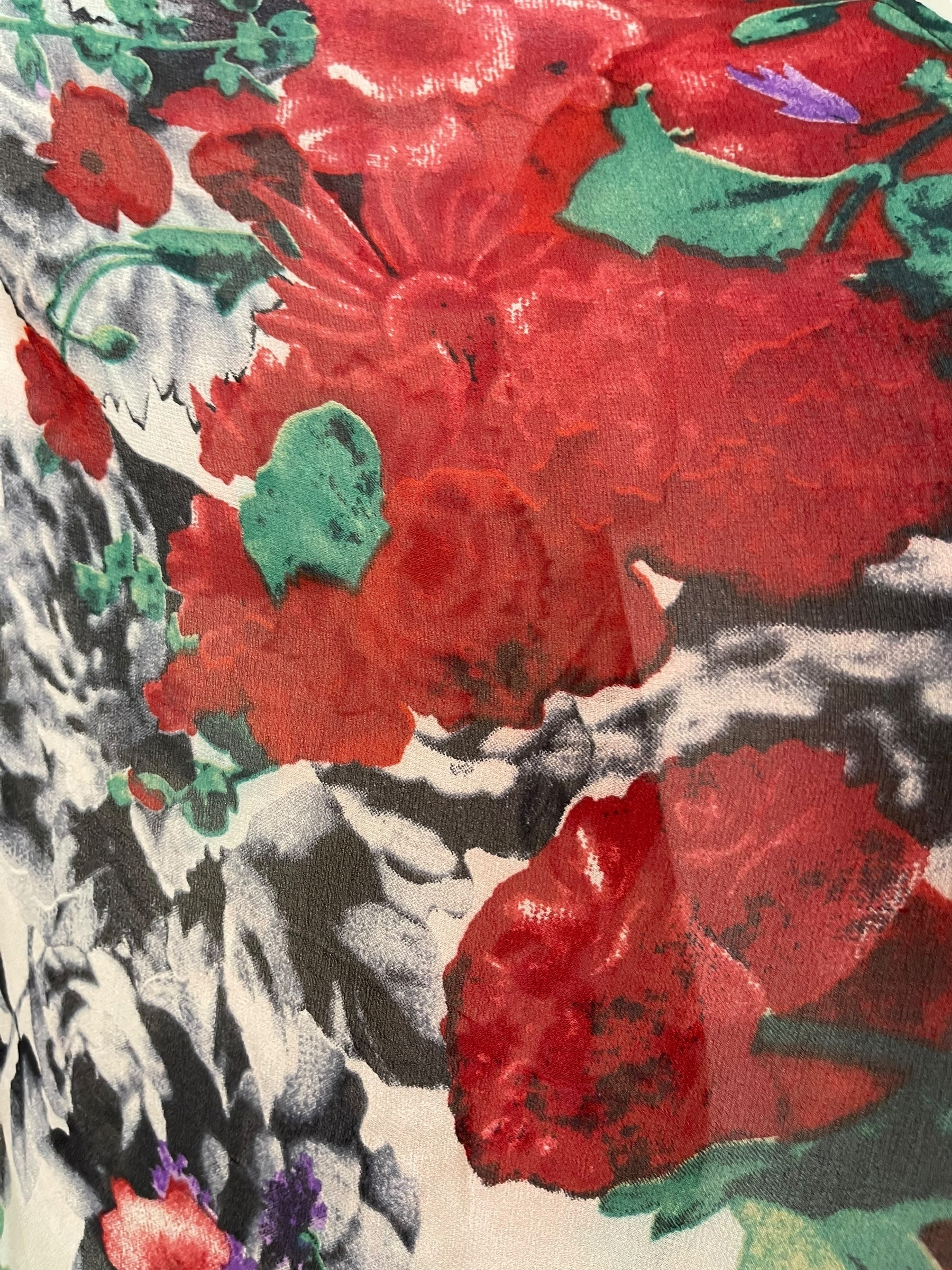 PRG7079 Sheer Wabi Sabi Pure Silk Waterfall Top