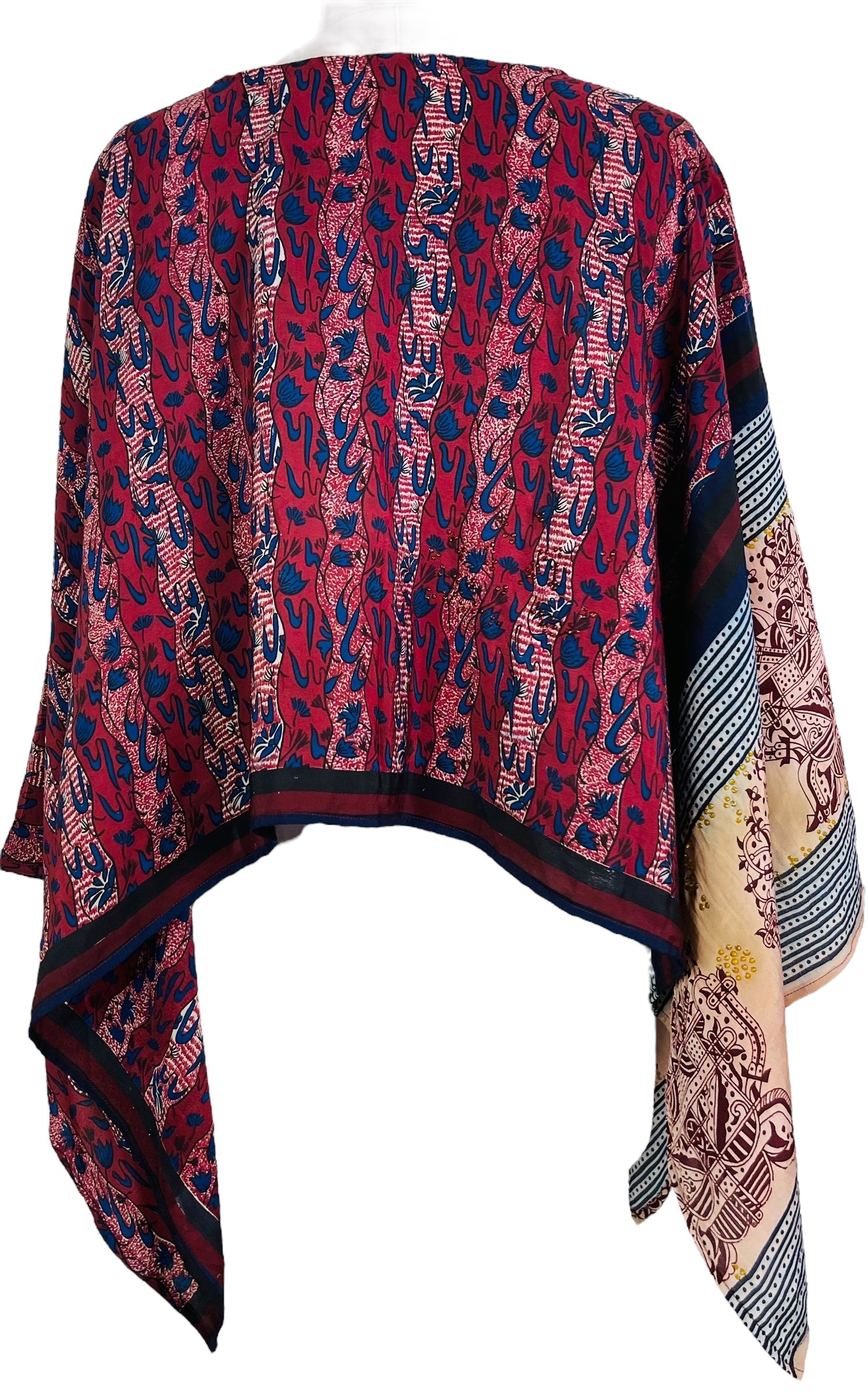 PRC7450 Wabi Sabi Pure Silk Capelet Poncho