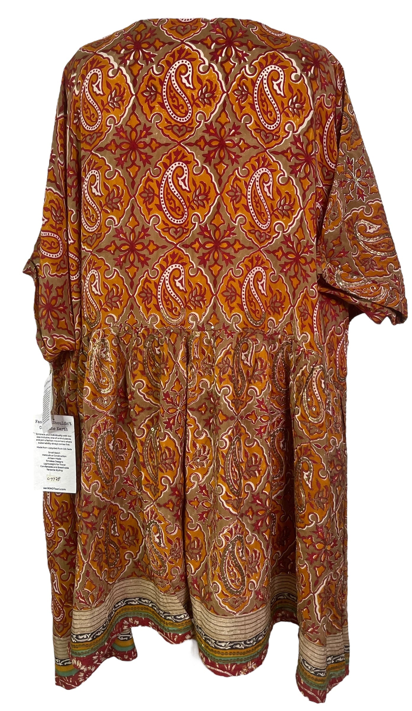 PRC7728 Avatar Pure Silk Boxy Babydoll Dress