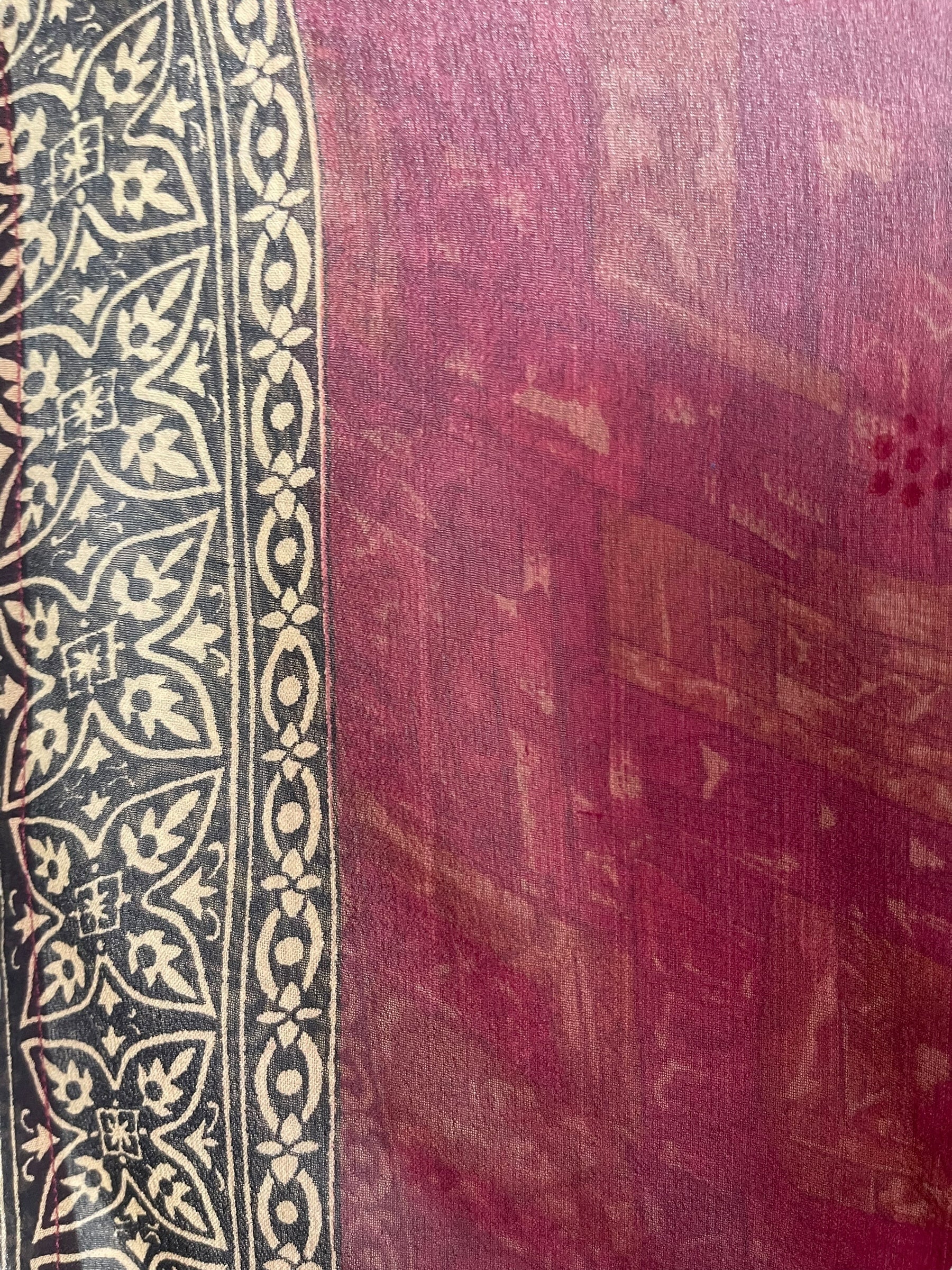 PRG7863 Sheer Avatar Pure Silk Long Tunic with Side Ties