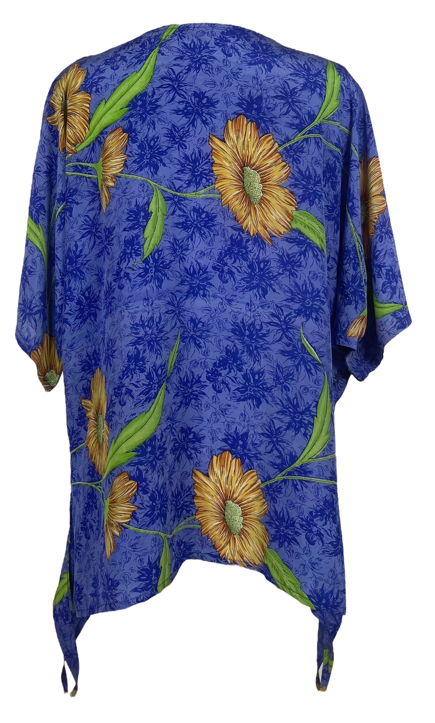 PRC8073 Avatar Pure Silk Long Tunic with Side Ties