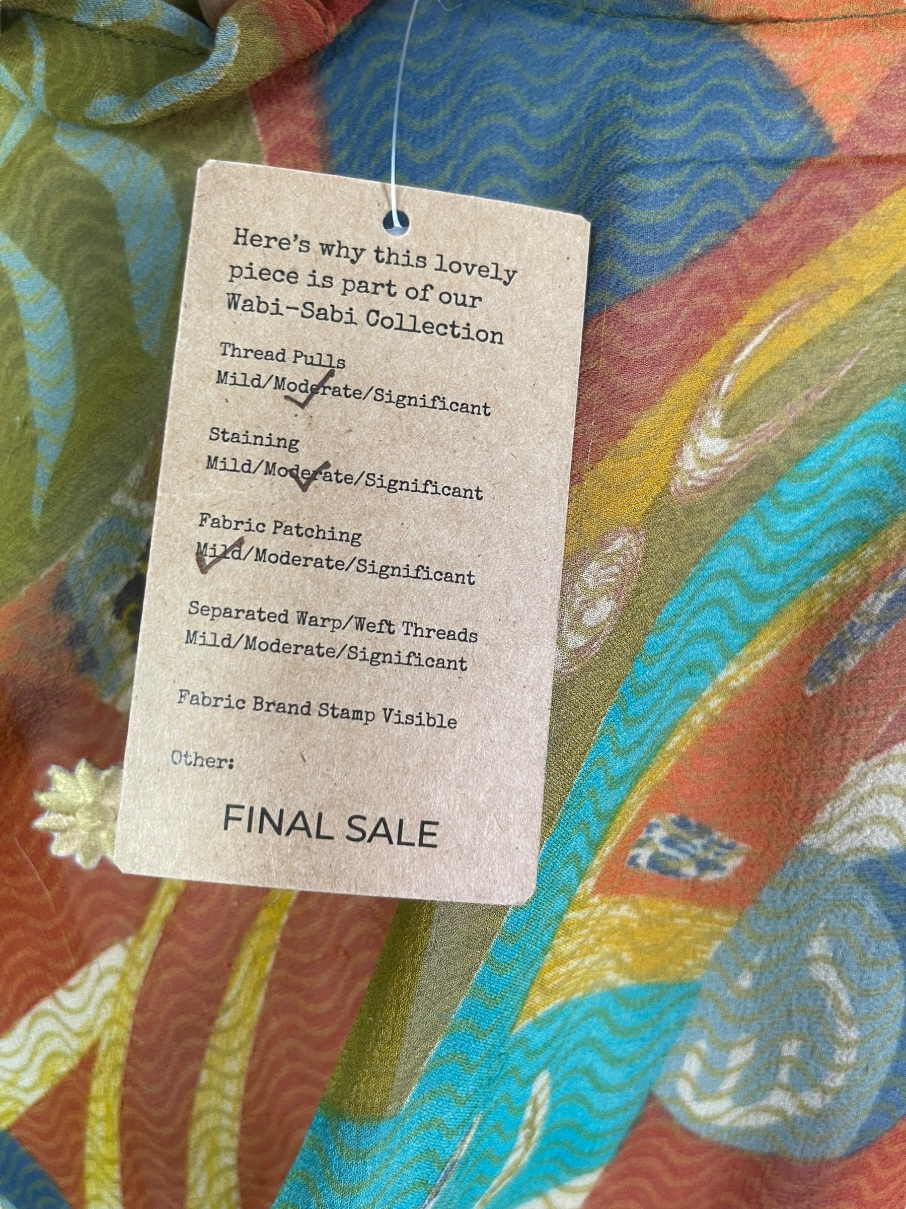 PRG8232 Sheer Wabi Sabi Pure Silk Kimono-Sleeved Top