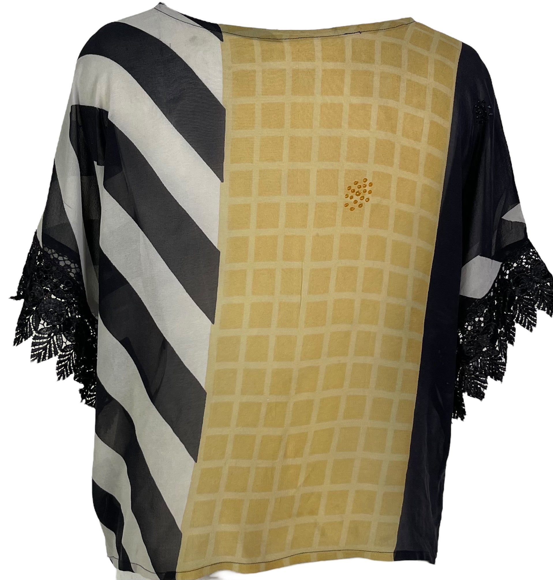 PRC5396 Wabi Sabi Pure Silk Boxy Top