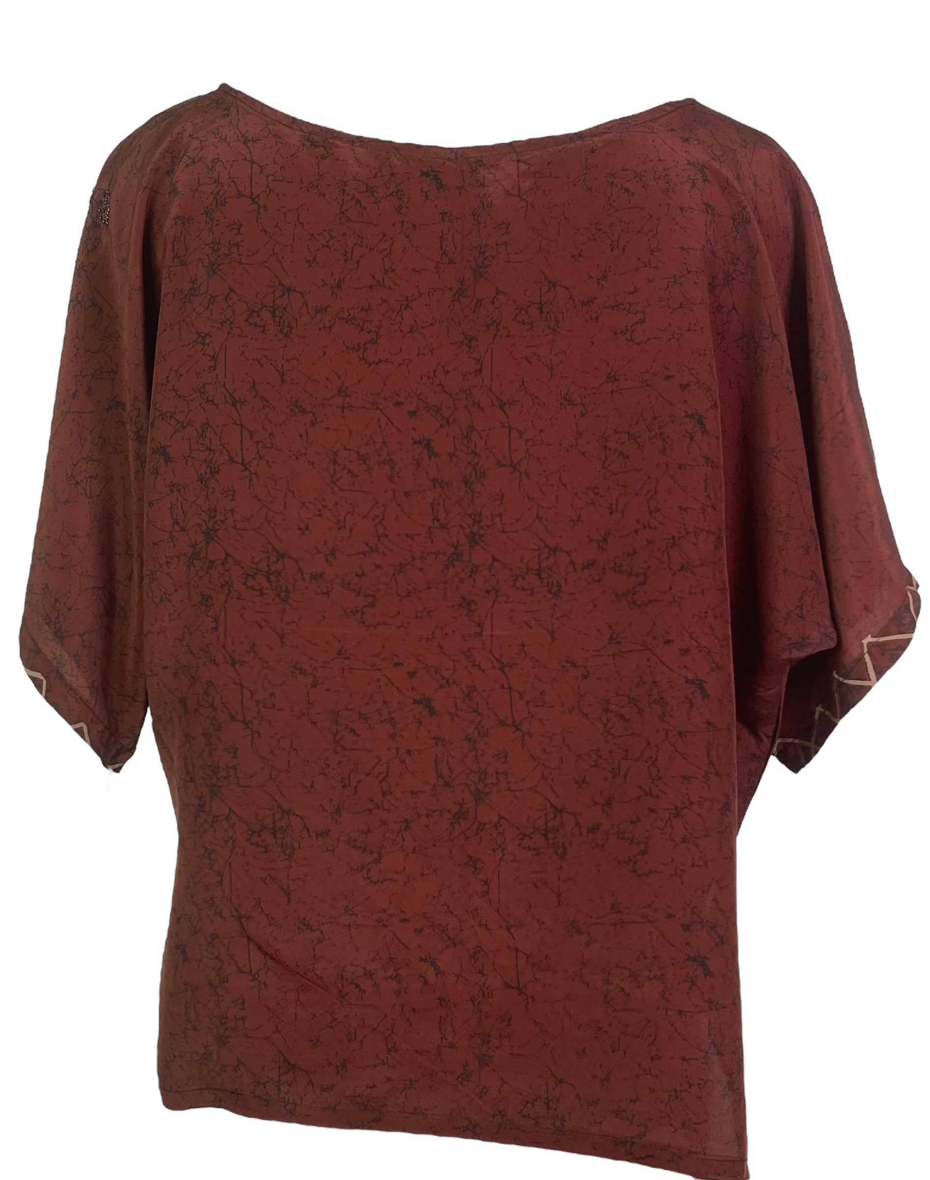 PRC6864 Avatar Pure Silk Side Slit Top