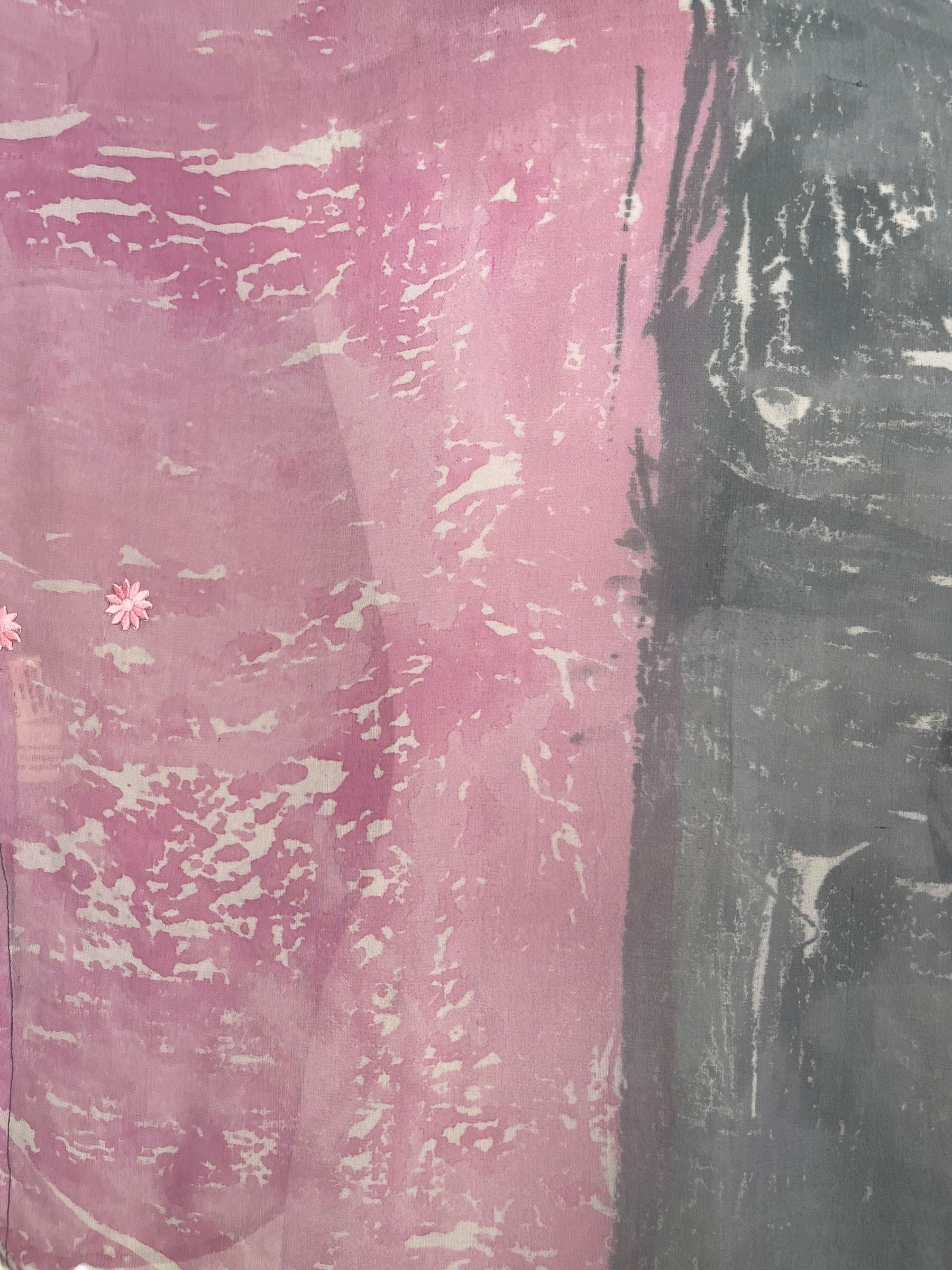 PRG8232 Sheer Wabi Sabi Pure Silk Side Slit Top by DECEMBER2025 – Handmade ethical Side Slit Top from sariKNOTsari using upcycled silk. Designed in Canada for travel and slow fashion, loved from Toronto to LA to Sydney.