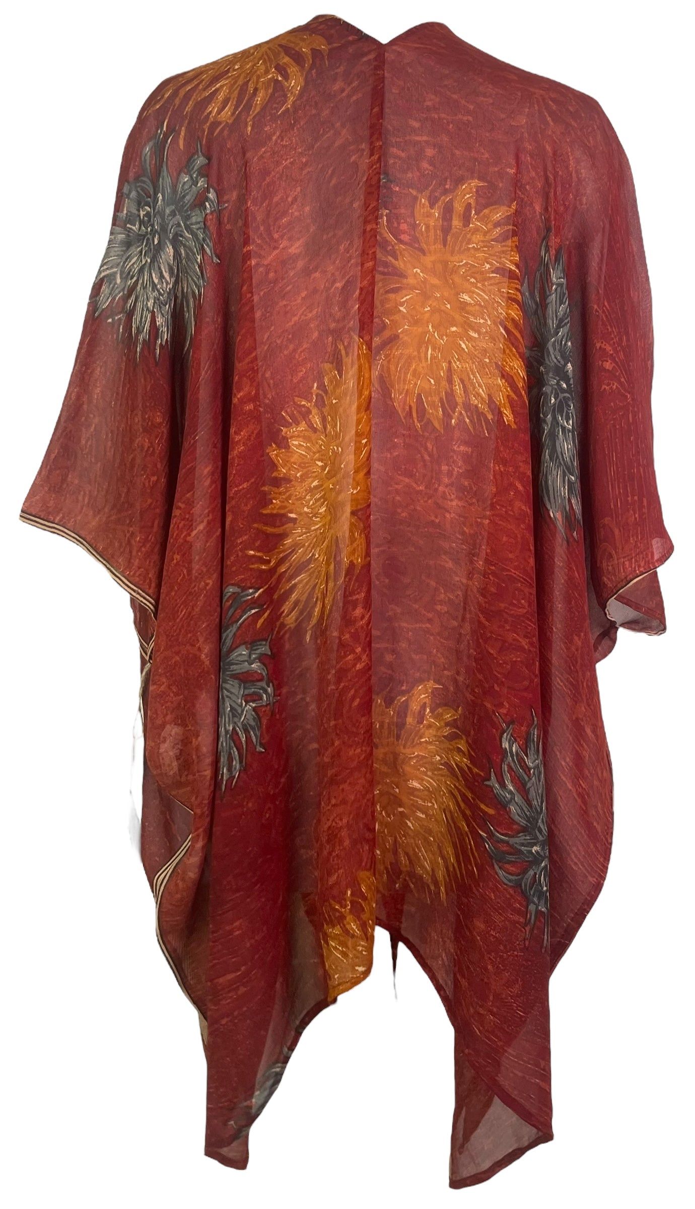 PRG8098 Sheer Avatar Pure Silk Cardigan