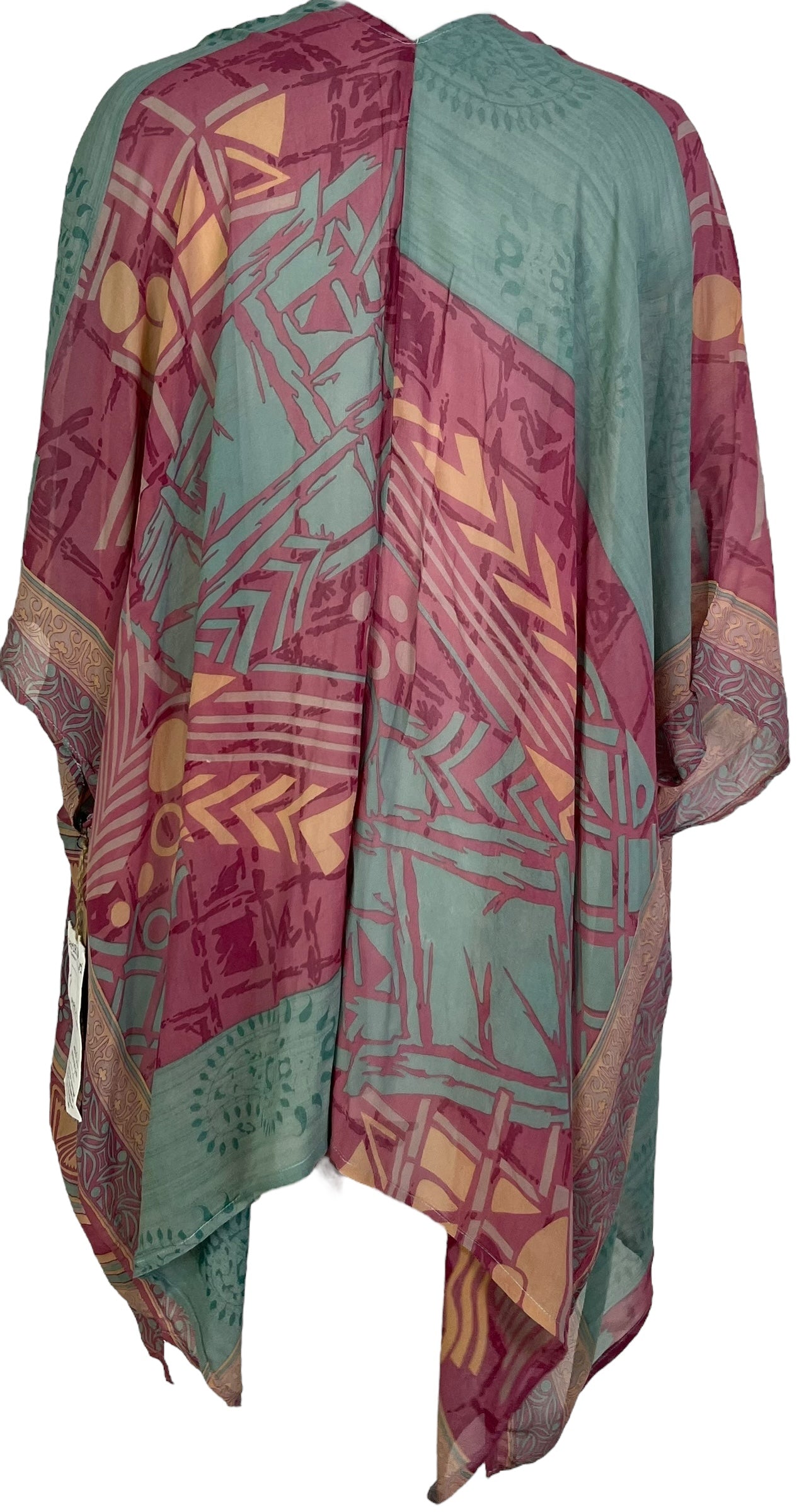 PRG7056 Sheer Wabi Sabi Pure Silk Cardigan