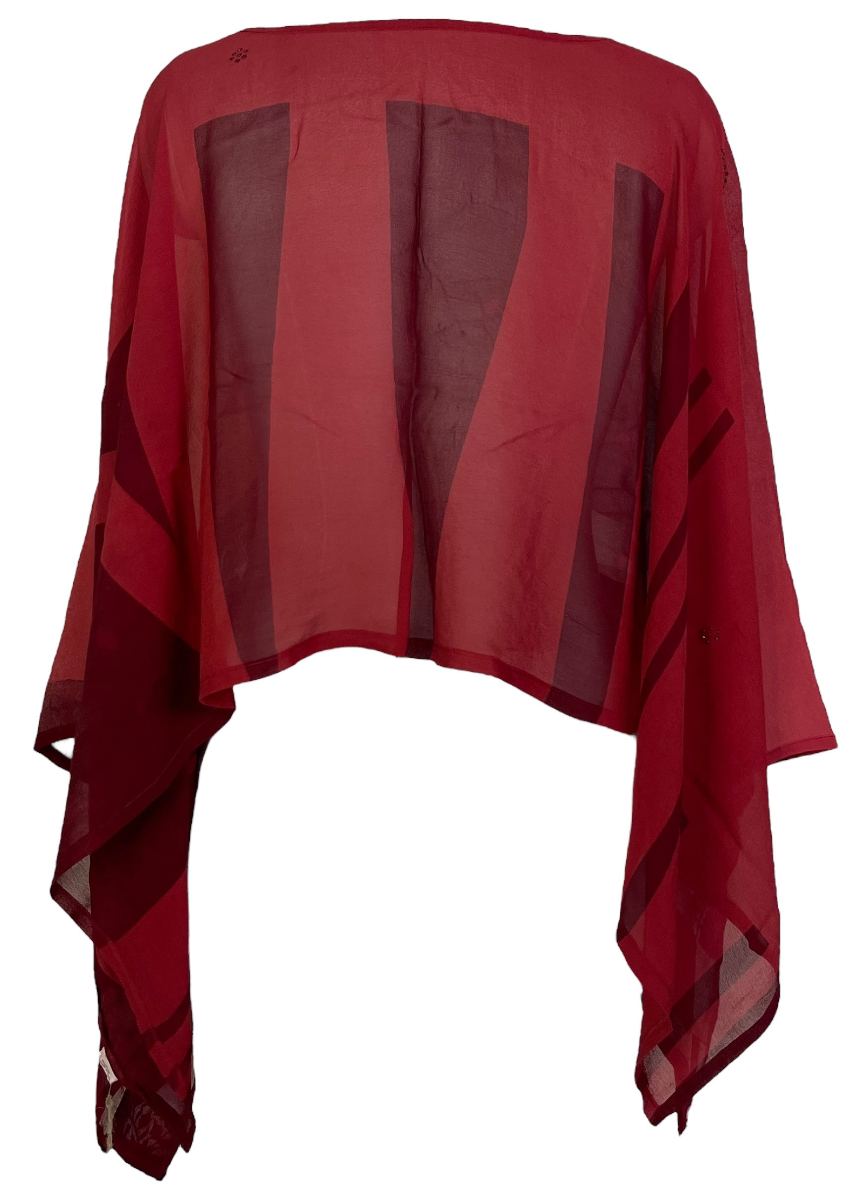 PRG7139 Sheer Avatar Pure Silk Capelet Poncho