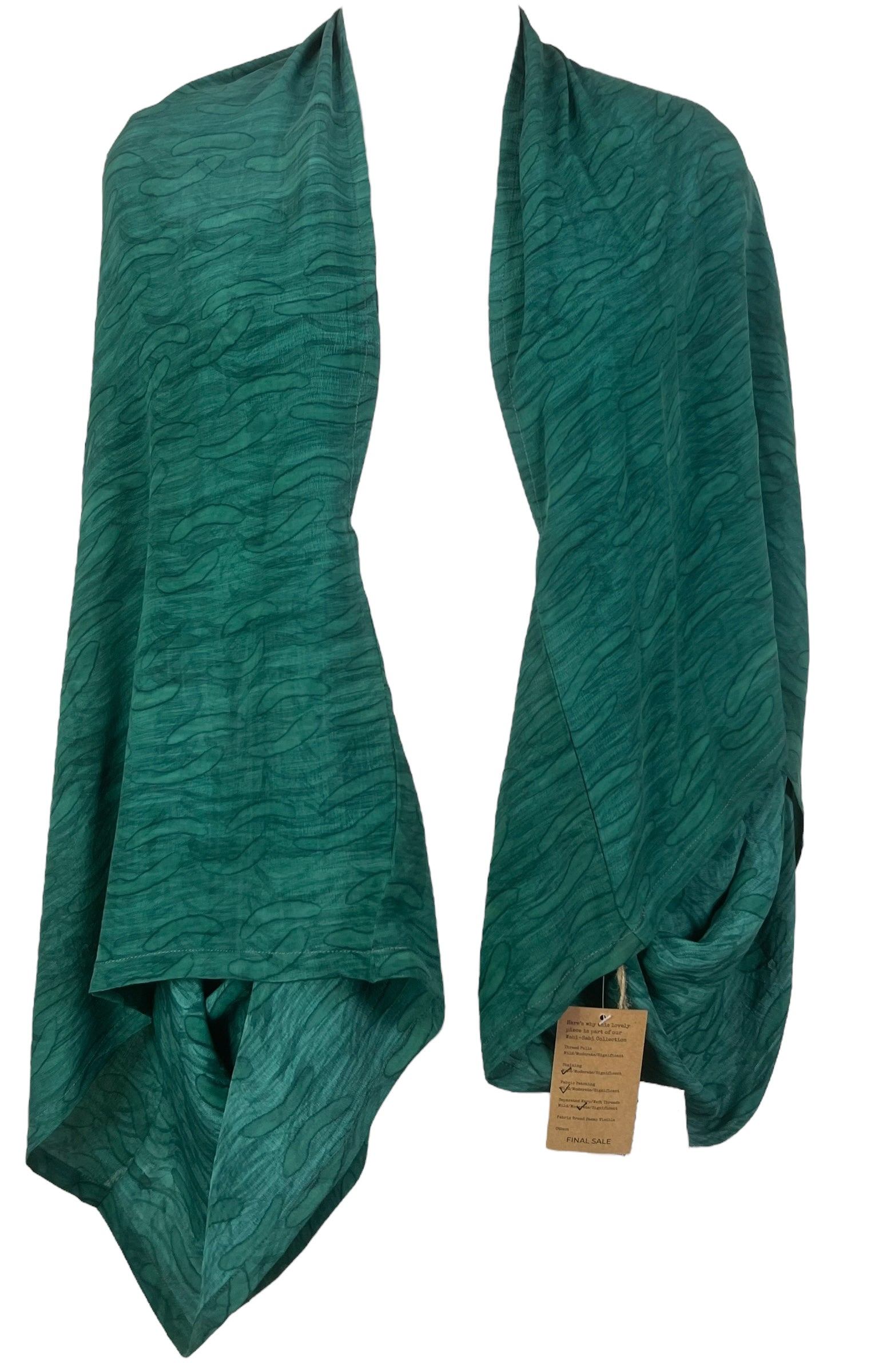 PRC8062 Wabi Sabi Pure Silk Shrug