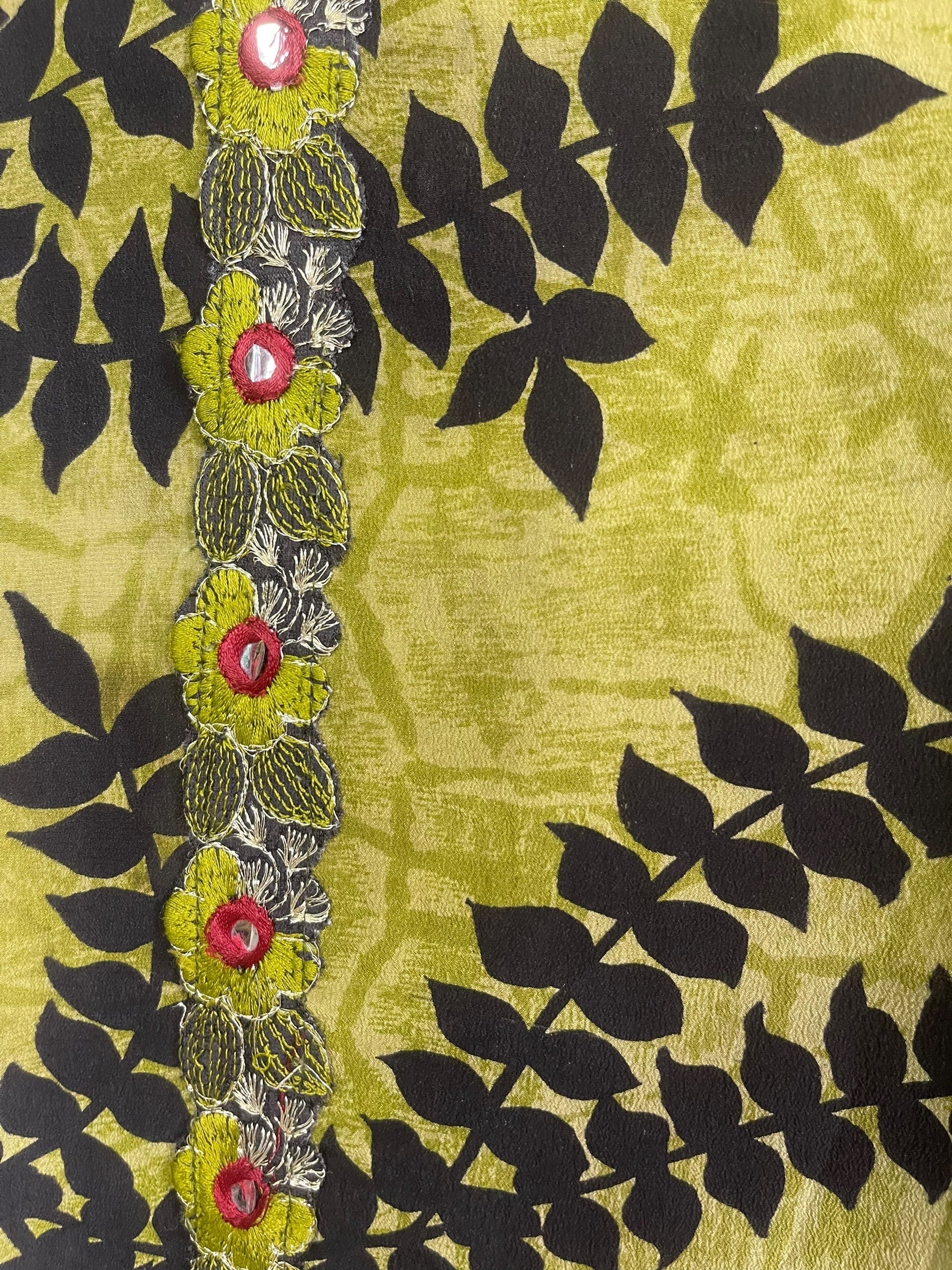 PRC8663 Avatar Pure Silk Midi Length Kaftan