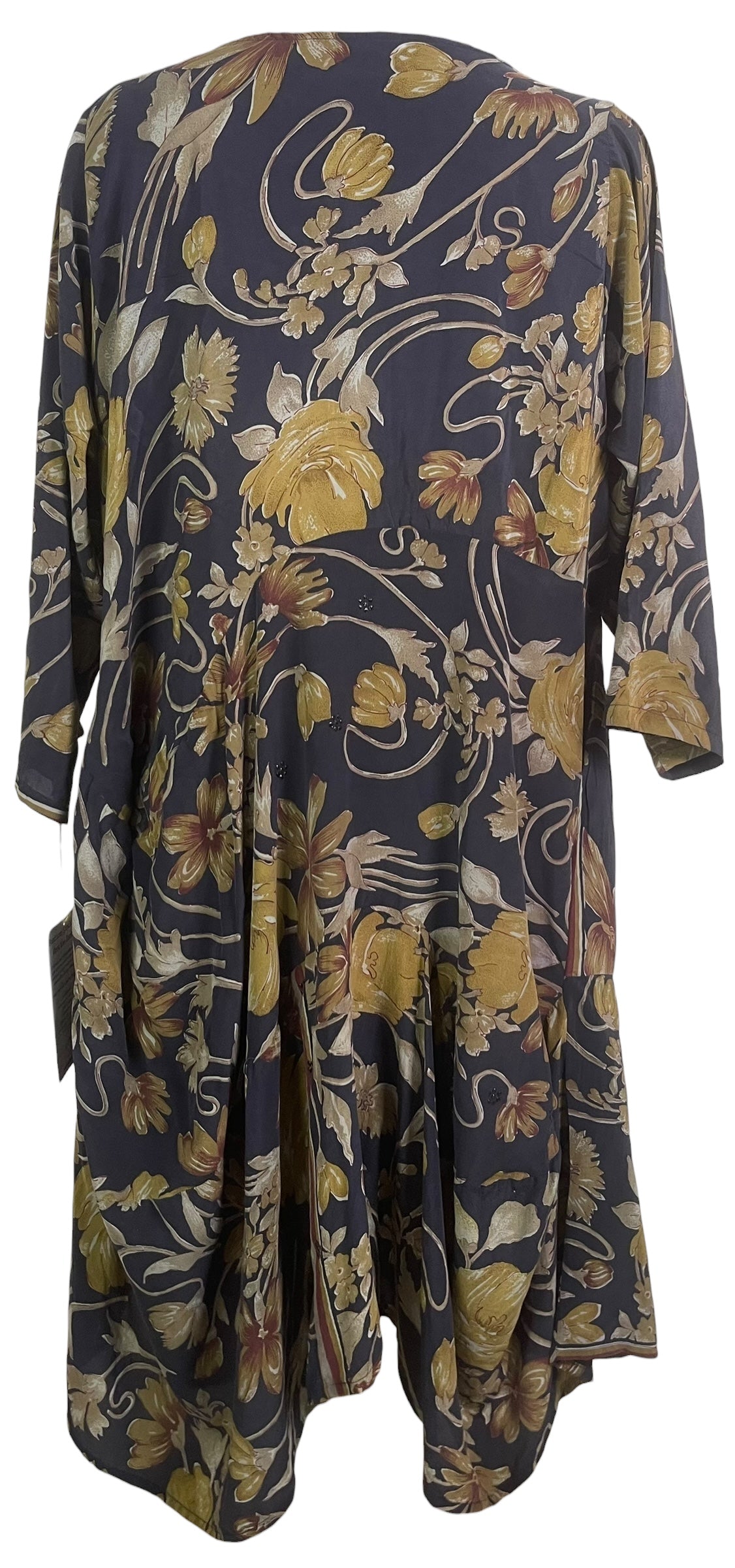 PRC8906 Avatar Pure Silk Sculptural Long Tunic Dress by 15 FEBRUARY 2026 – Handmade ethical Sculptural Dress from sariKNOTsari using upcycled silk. Designed in Canada for travel and slow fashion, loved from Toronto to LA to Sydney.