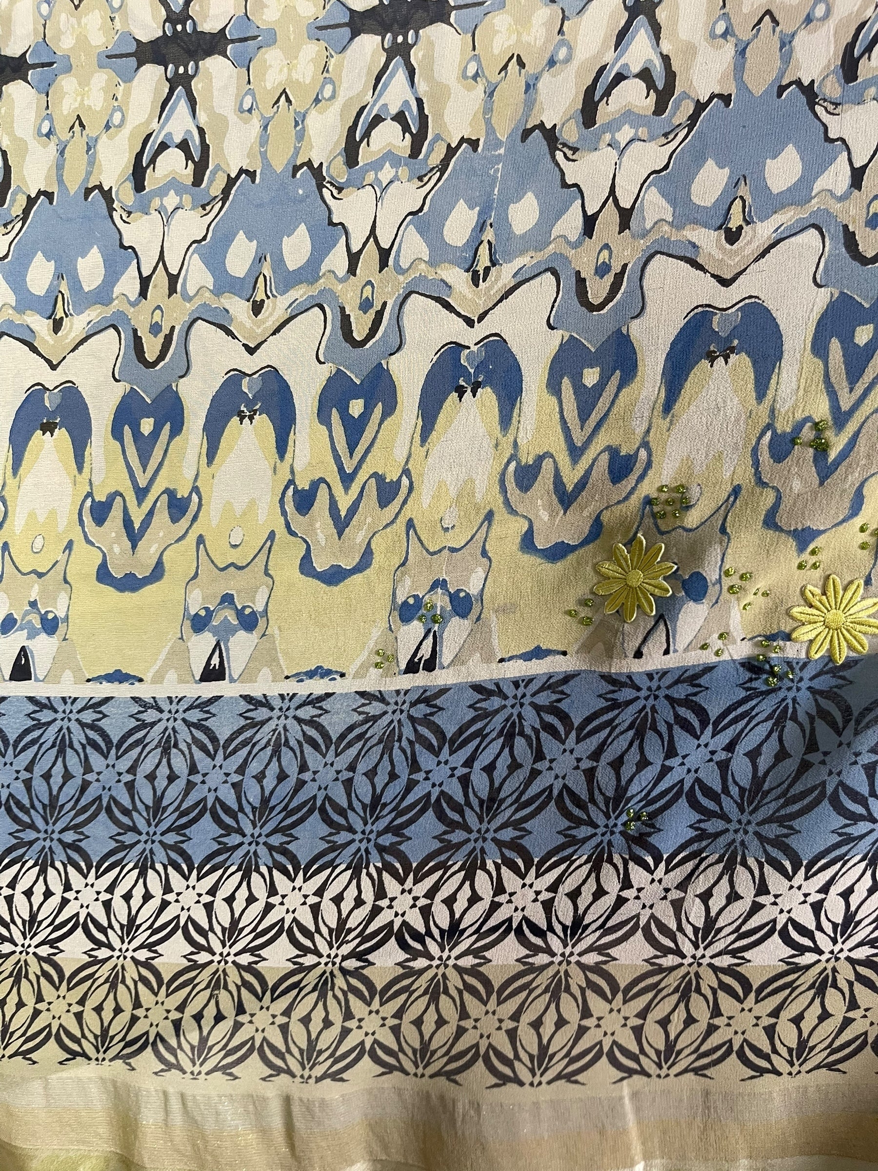 PRG7065 Sheer Avatar Pure Silk Capelet Poncho