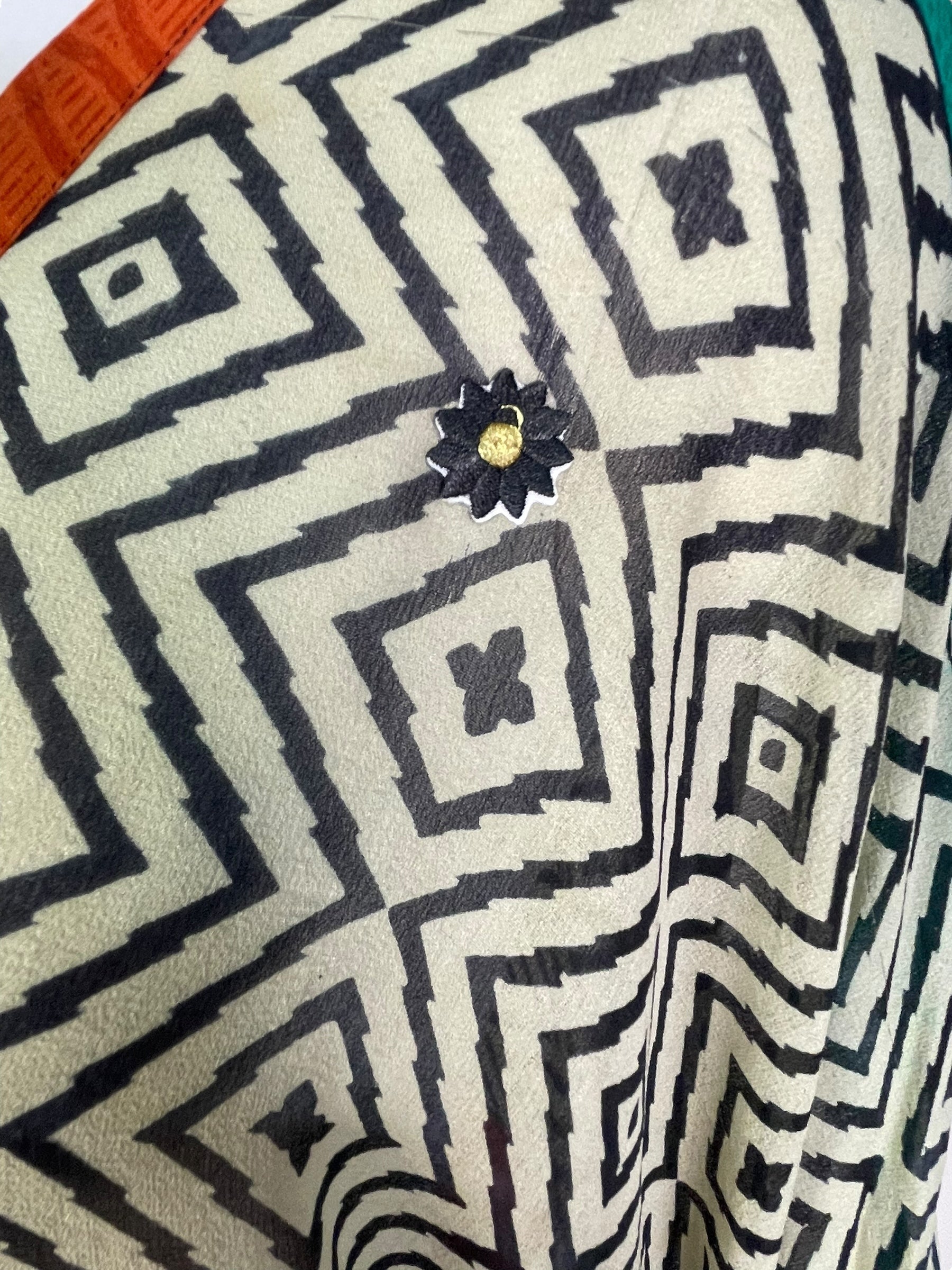 PRG7632 Sheer Wabi Sabi Pure Silk Long Tunic with Side Ties