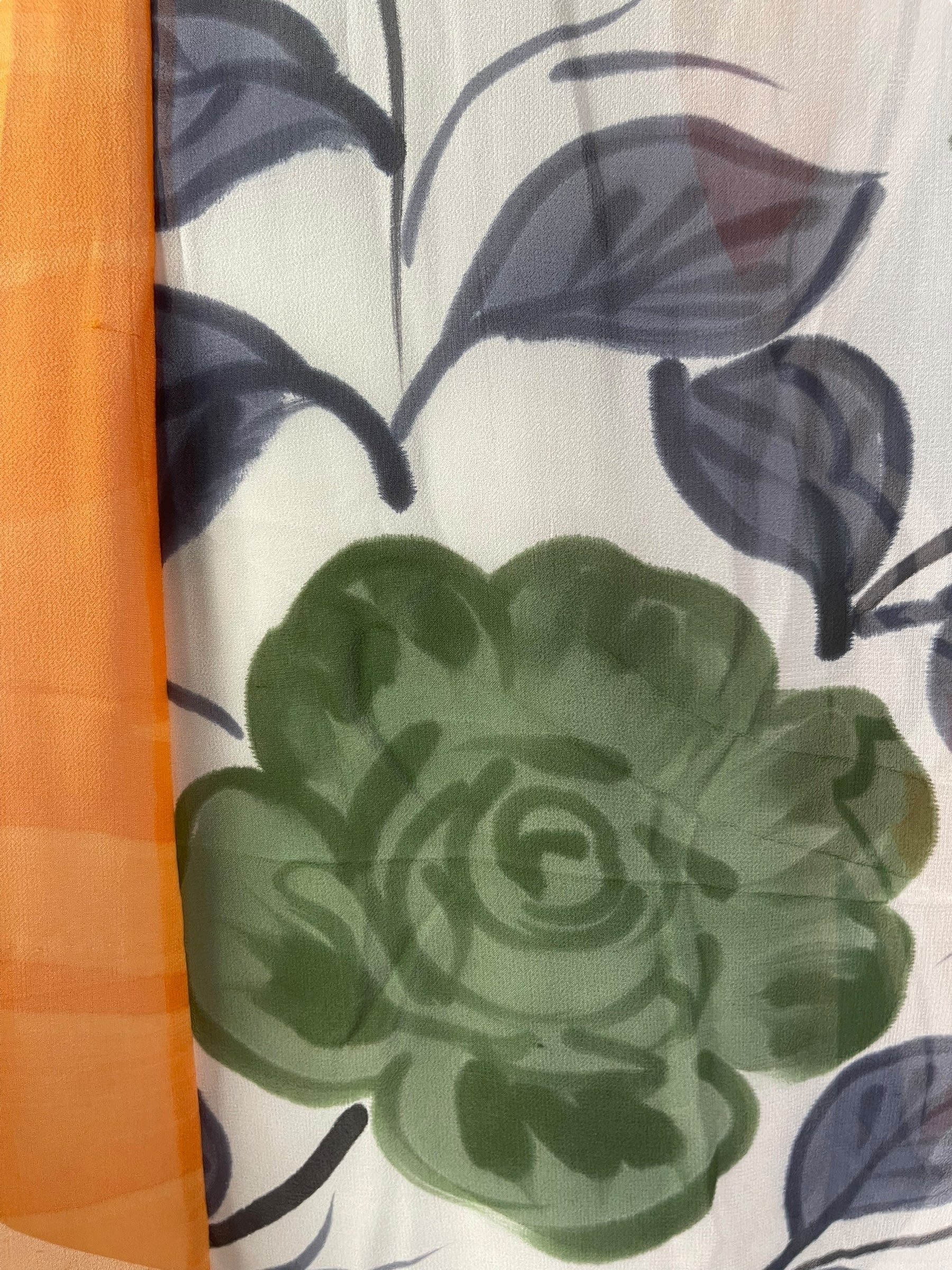 PRG7563 Sheer Avatar Pure Silk Waterfall Top