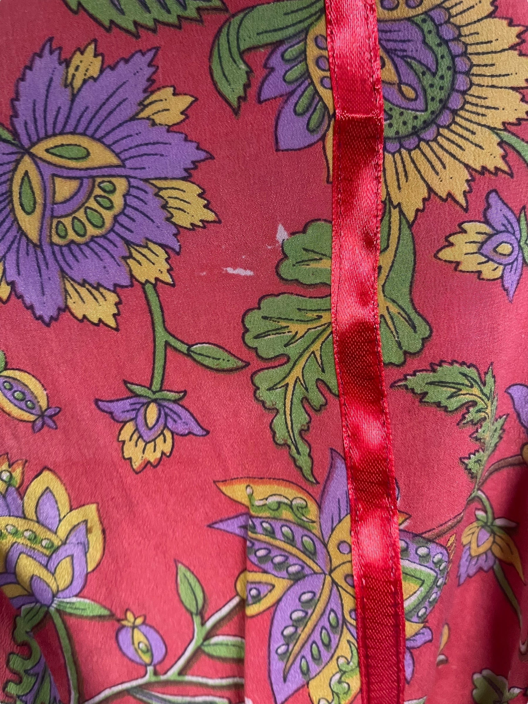 PRC7911 Avatar Pure Silk Sculptural Long Tunic Dress