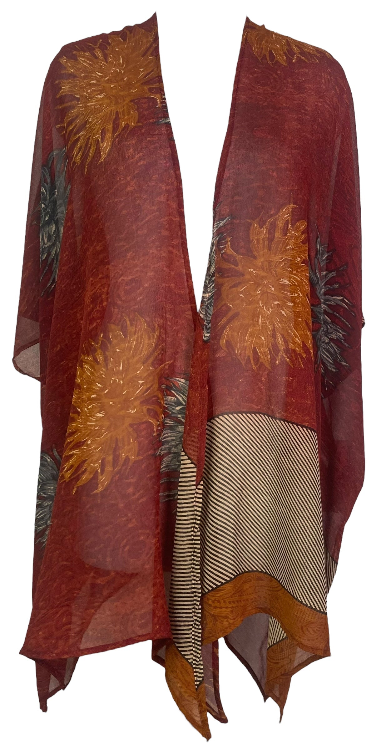 PRG8098 Sheer Avatar Pure Silk Cardigan