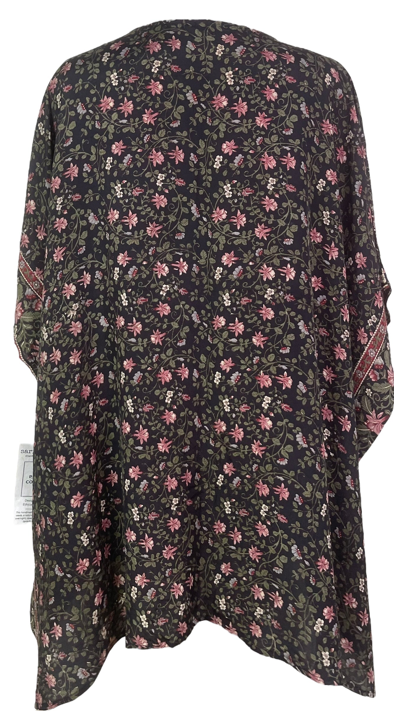 PRC7813 Avatar Pure Silk Short Kaftan Tunic with Slits