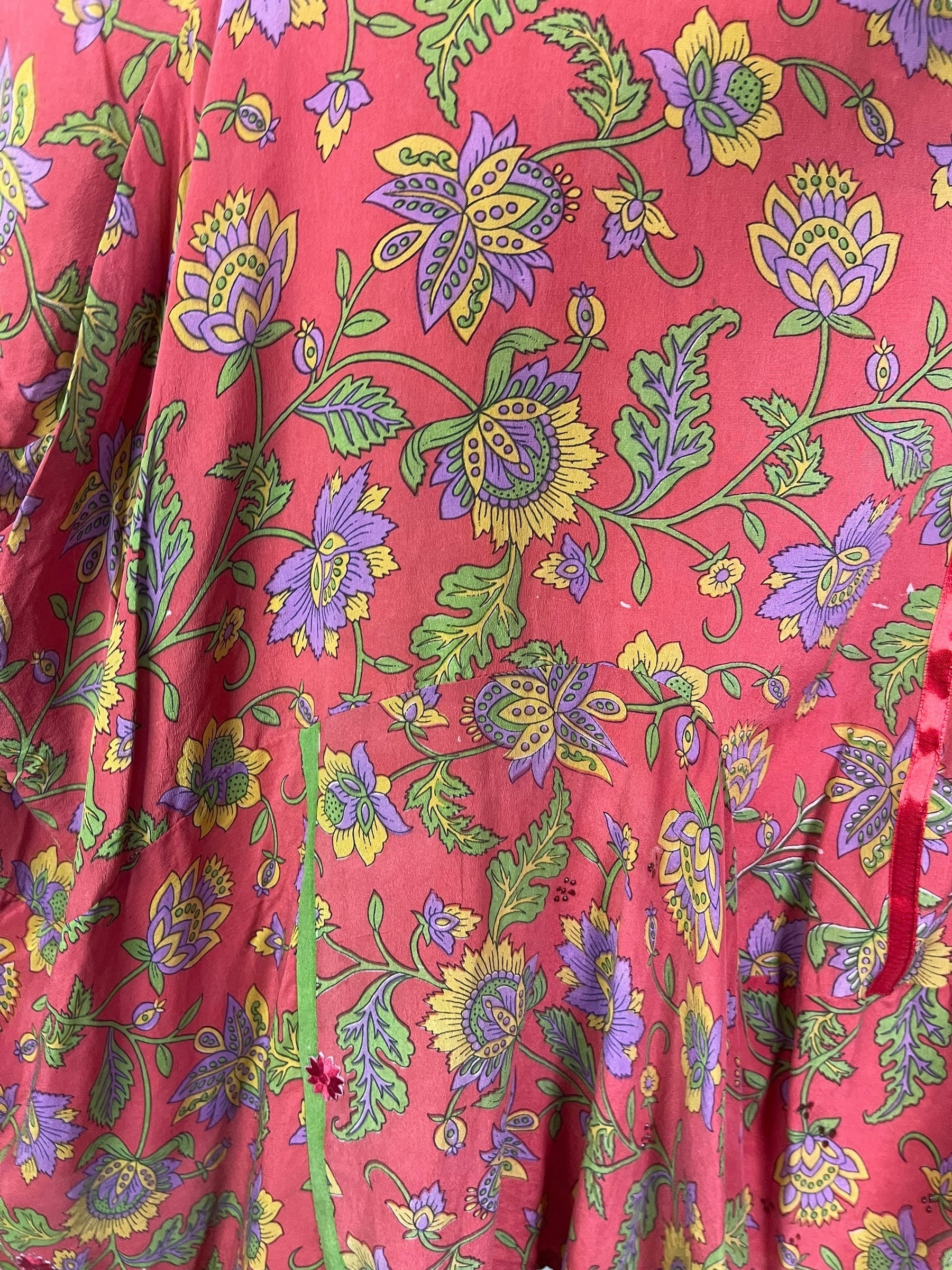 PRC7911 Avatar Pure Silk Sculptural Long Tunic Dress