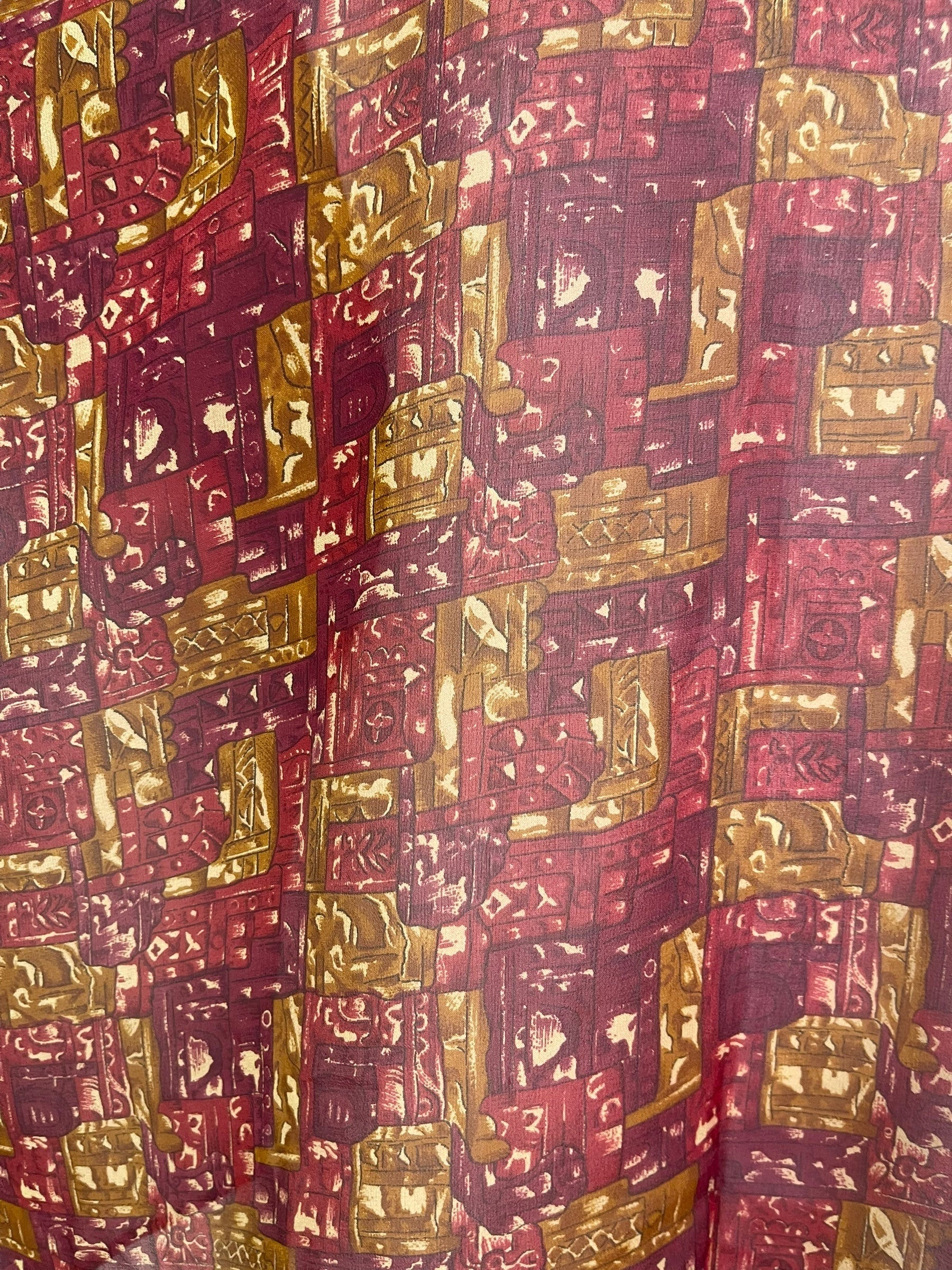 PRG7863 Sheer Avatar Pure Silk Long Tunic with Side Ties