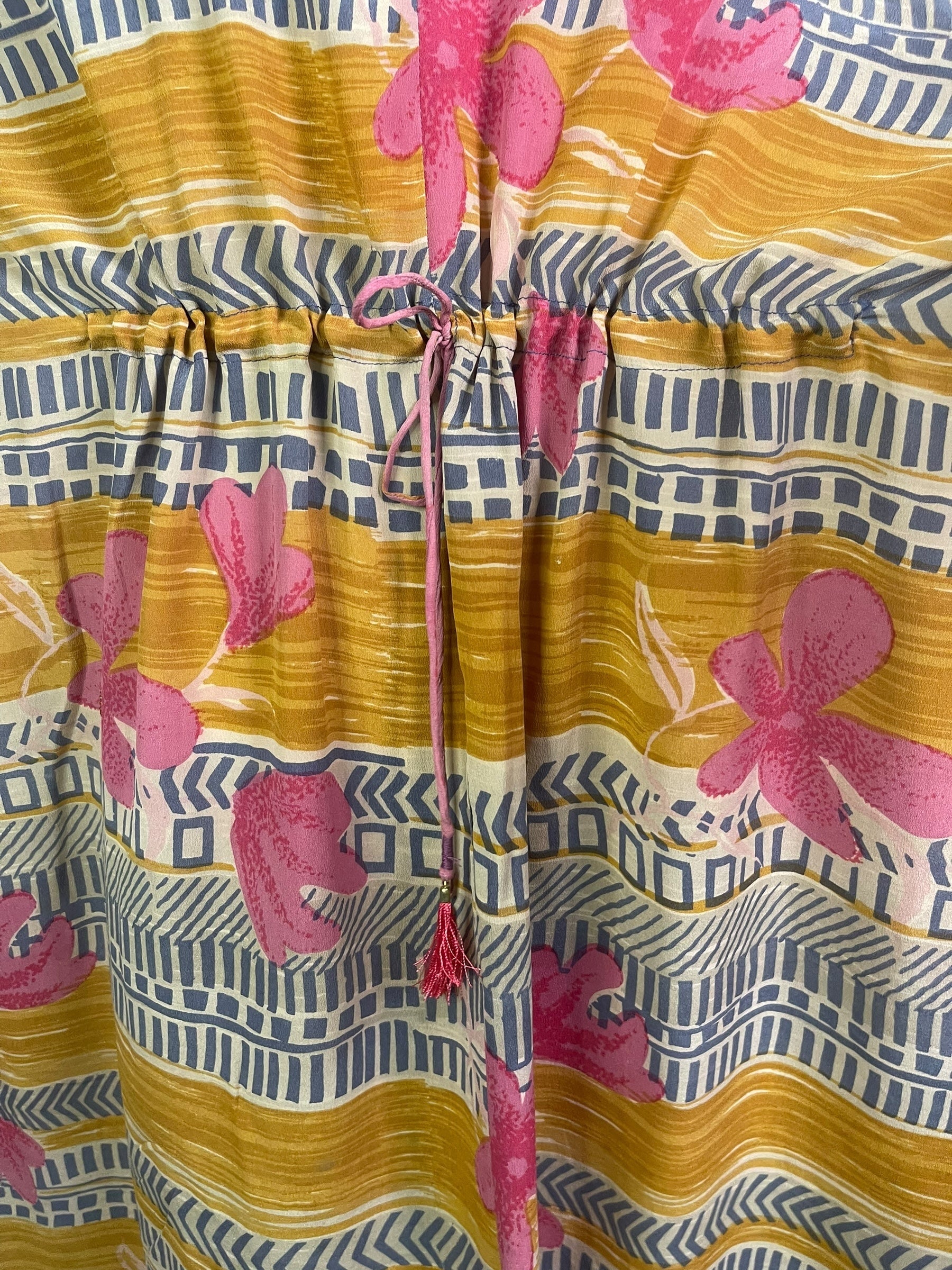 PRC8878 Wabi Sabi Pure Silk Maxi Kaftan