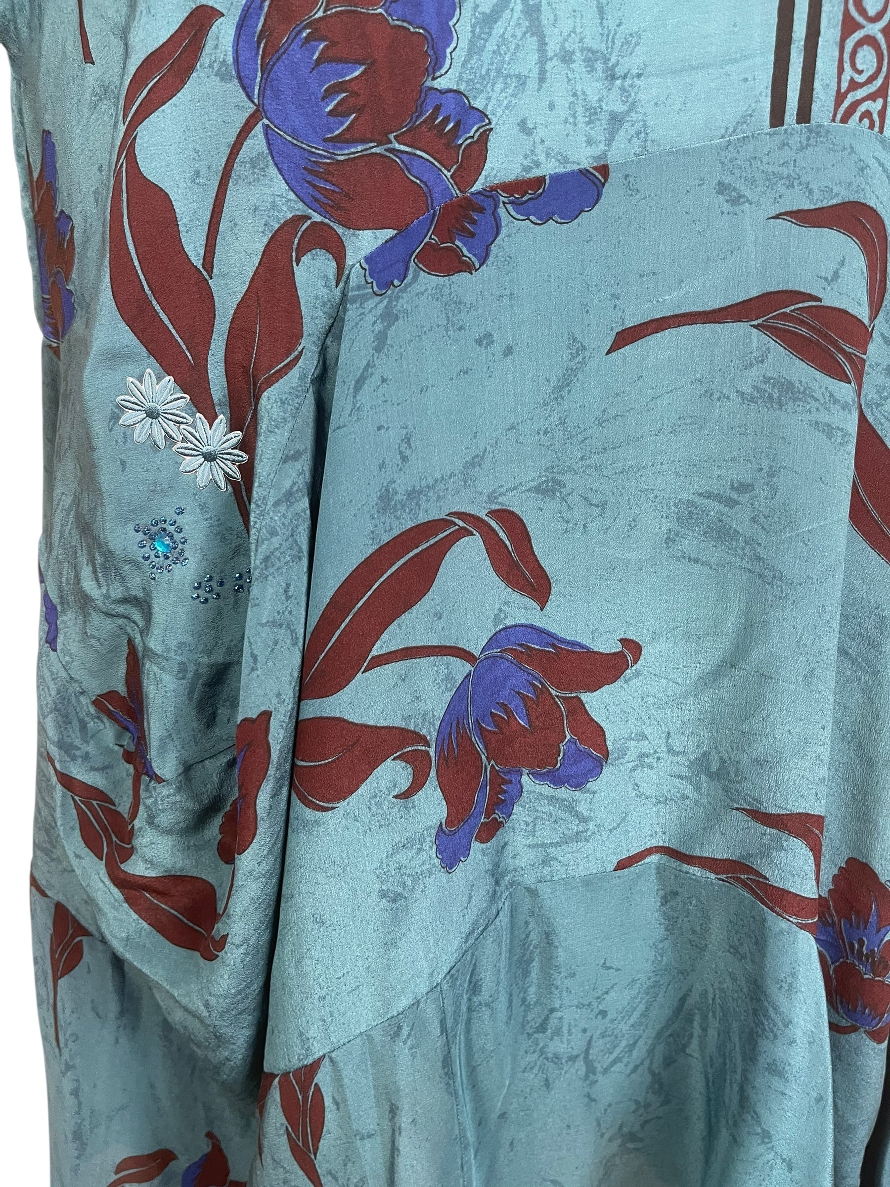PRC8896 Avatar Pure Silk Sculptural Long Tunic Dress