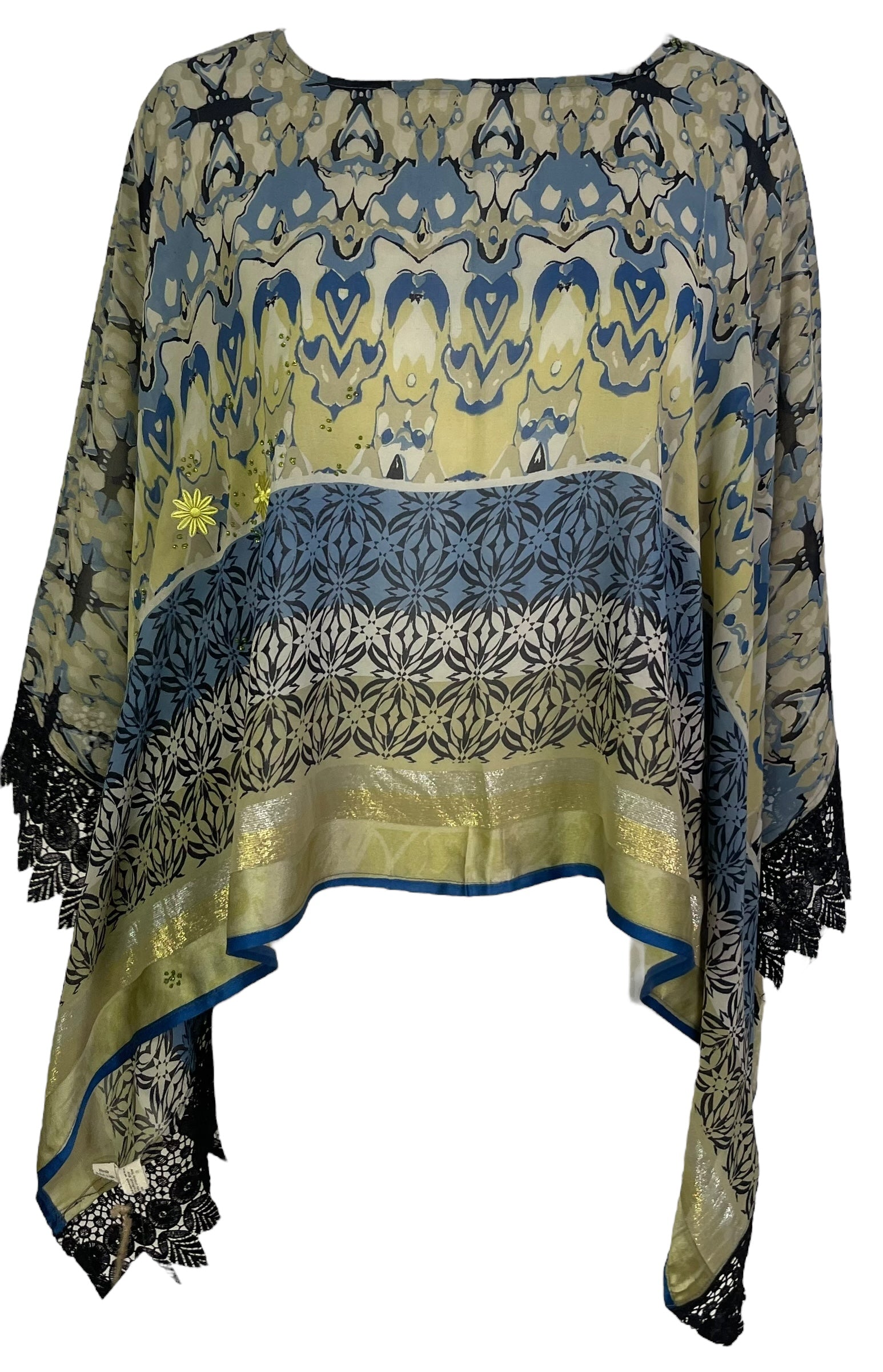 PREVIEW PRG8723 Sheer Pure Silk Wabi Sabi Capelet Poncho main image 0