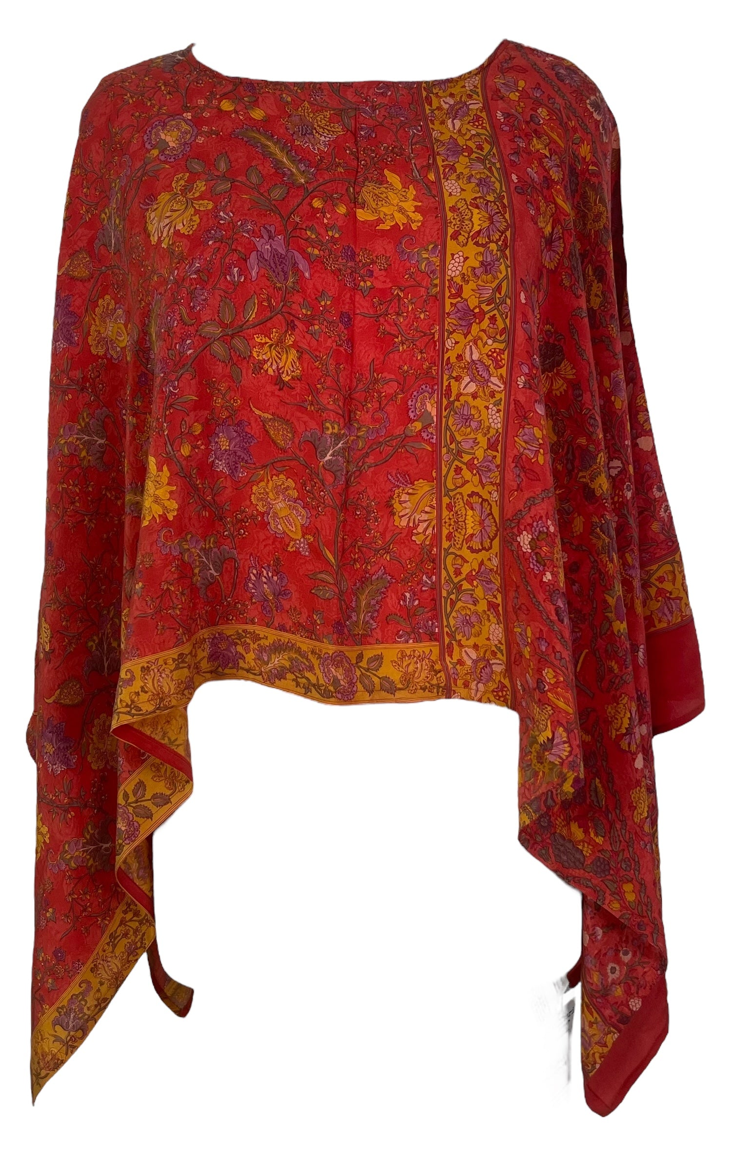 PRC7851 Avatar Pure Silk Capelet Poncho