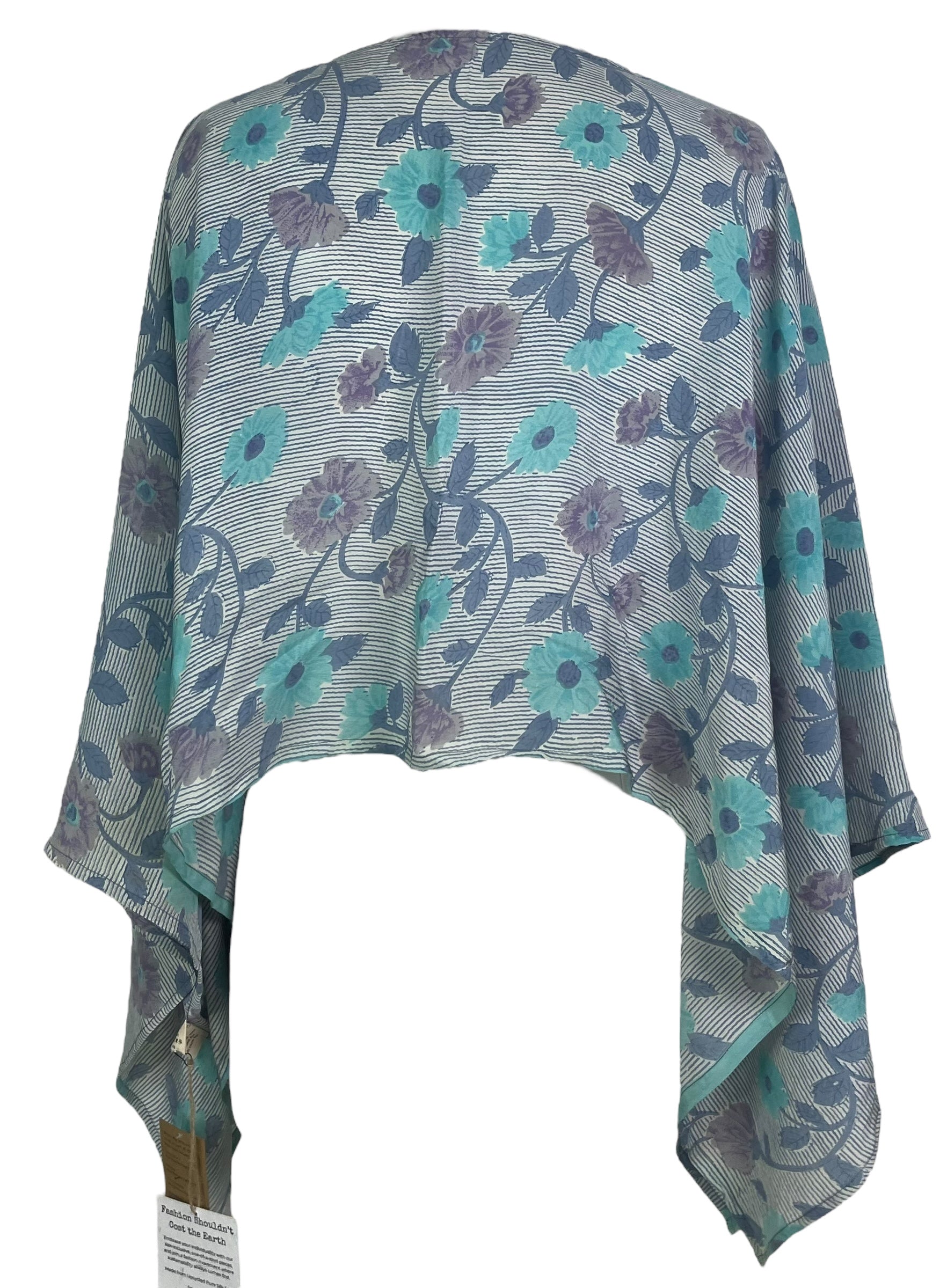 PRC7771 Pure Silk Wabi Sabi Capelet Poncho