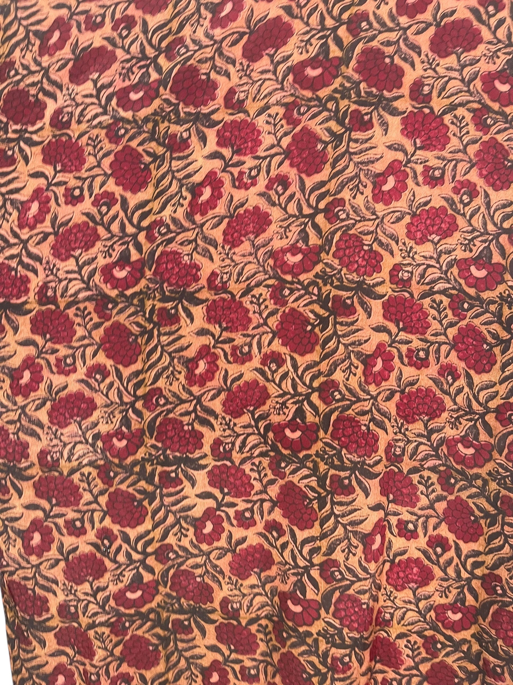 PRC8544 Avatar Long Pure Silk Kimono Sleeved Duster with Belt