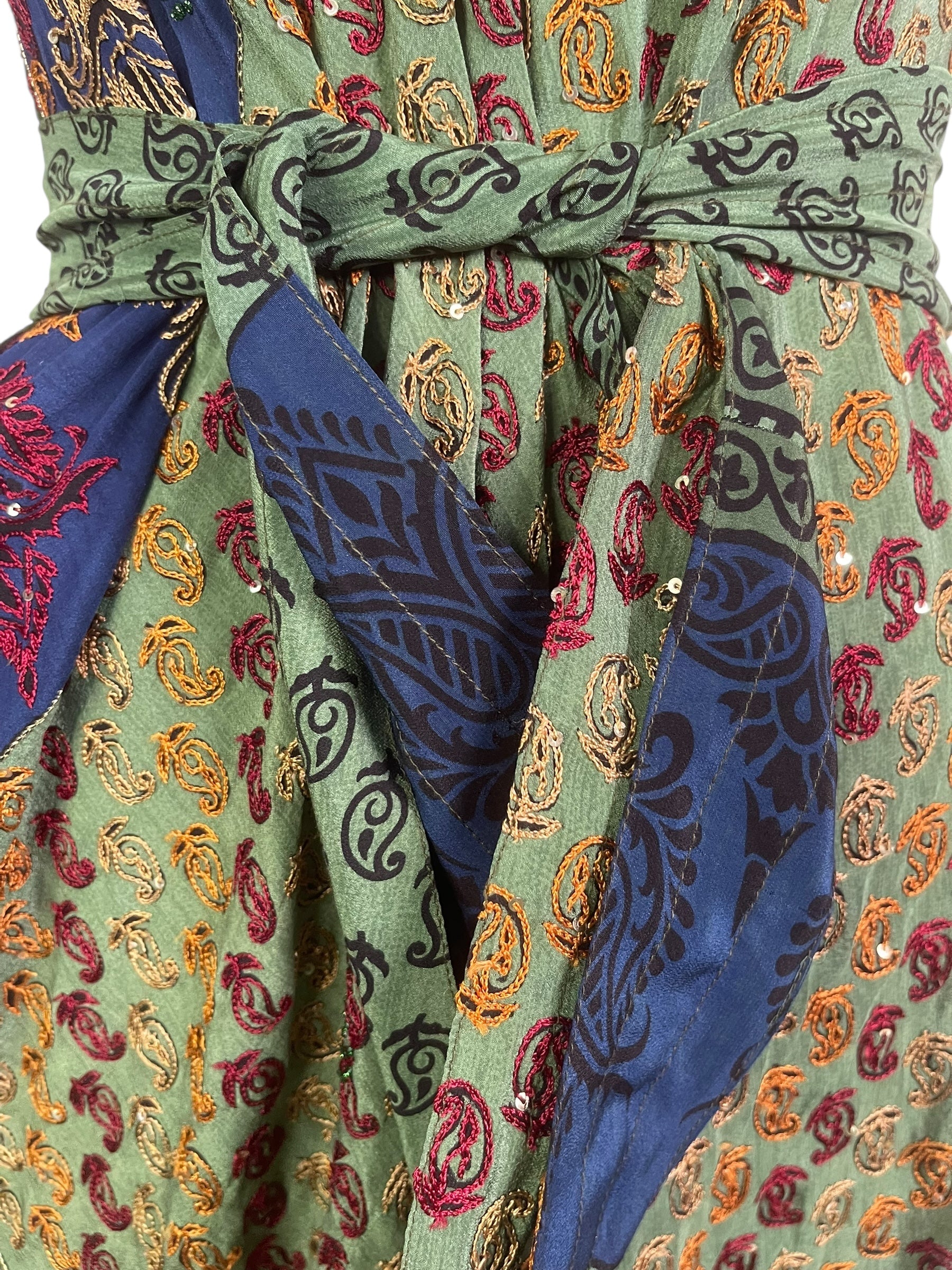 PRC8824 Avatar Pure Silk Maxi Dress with Belt