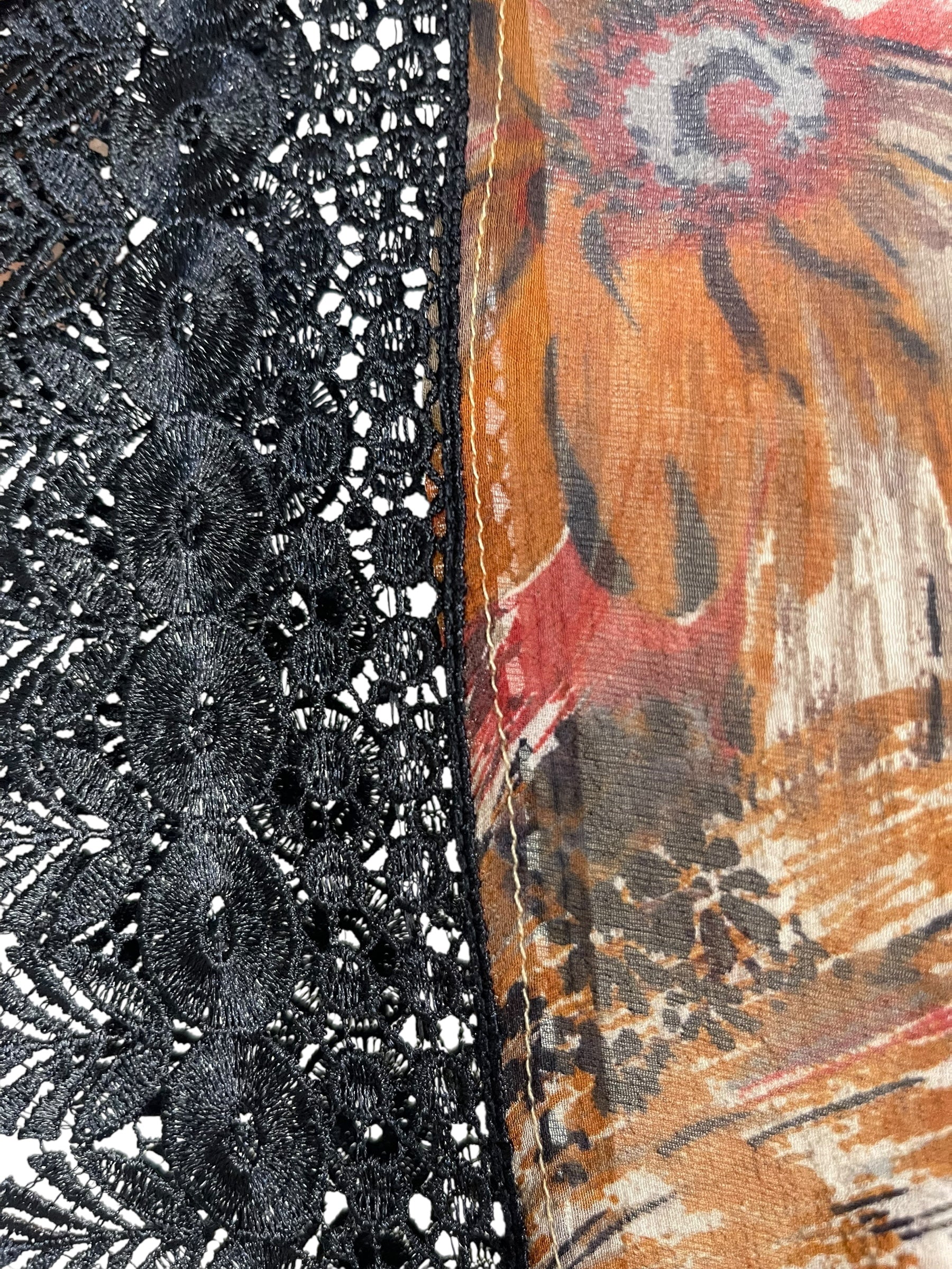 PRG7208 Sheer Wabi Sabi Pure Silk Boxy Top