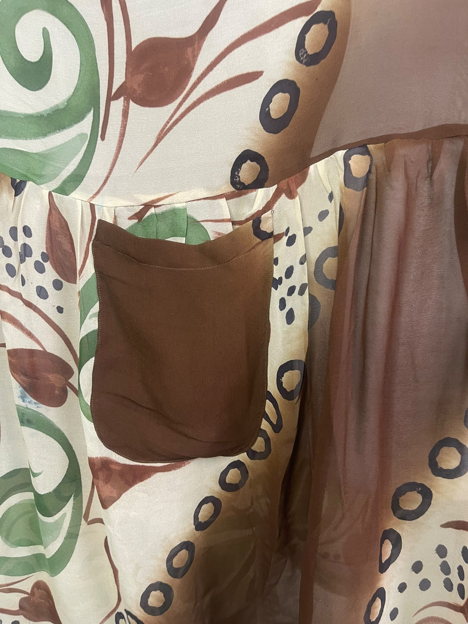 PRG8163 Sheer Wabi Sabi Pure Silk Boxy Babydoll Dress