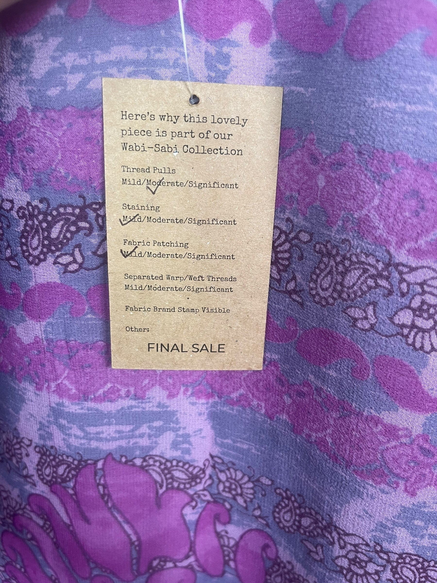 PRG8042 Sheer Wabi Sabi Pure Silk Short Kaftan Tunic With Slits