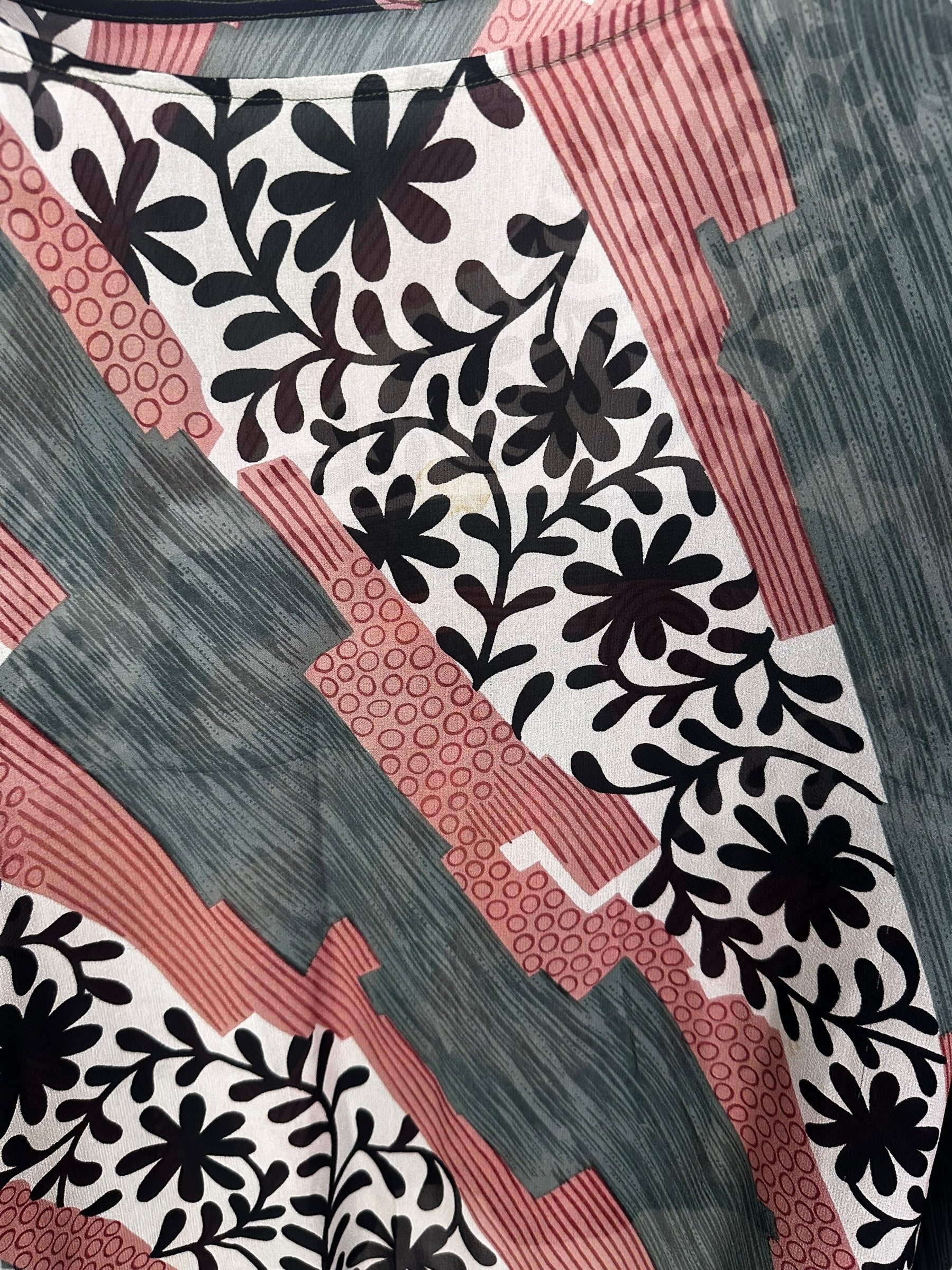 PRG6933 Sheer Wabi Sabi Pure Silk Hi Lo Top