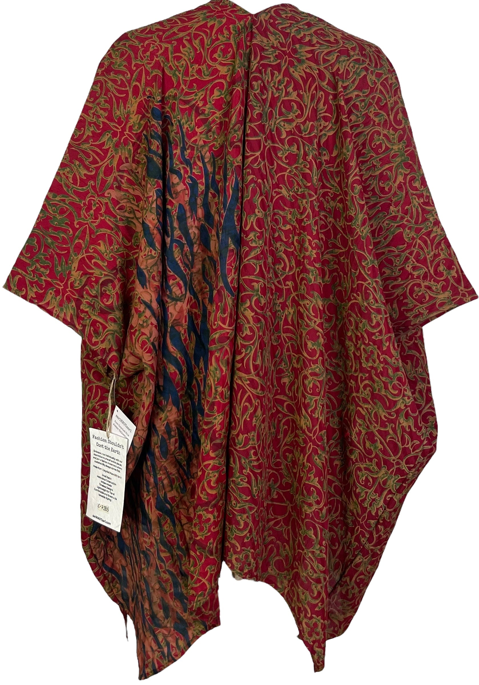 PRC7285 Wabi Sabi Pure Silk Cardigan