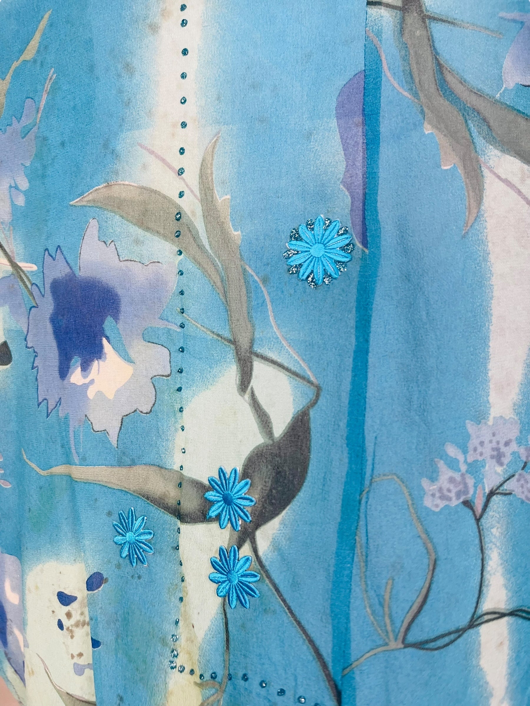 PRG7264 Sheer Wabi Sabi Pure Silk Waterfall Top