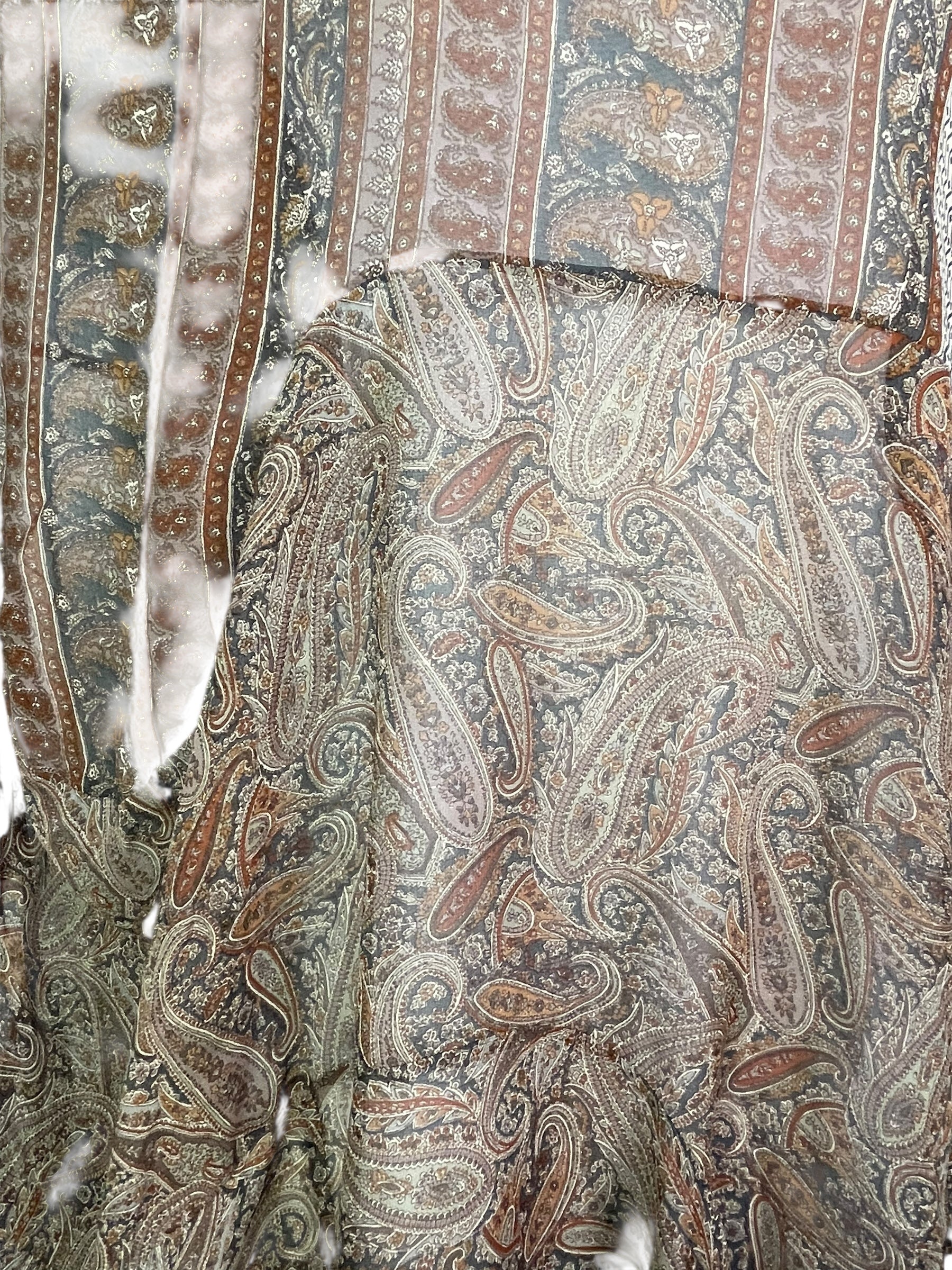 PRG7824 Sheer Avatar Pure Silk Sculptural Long Tunic Dress