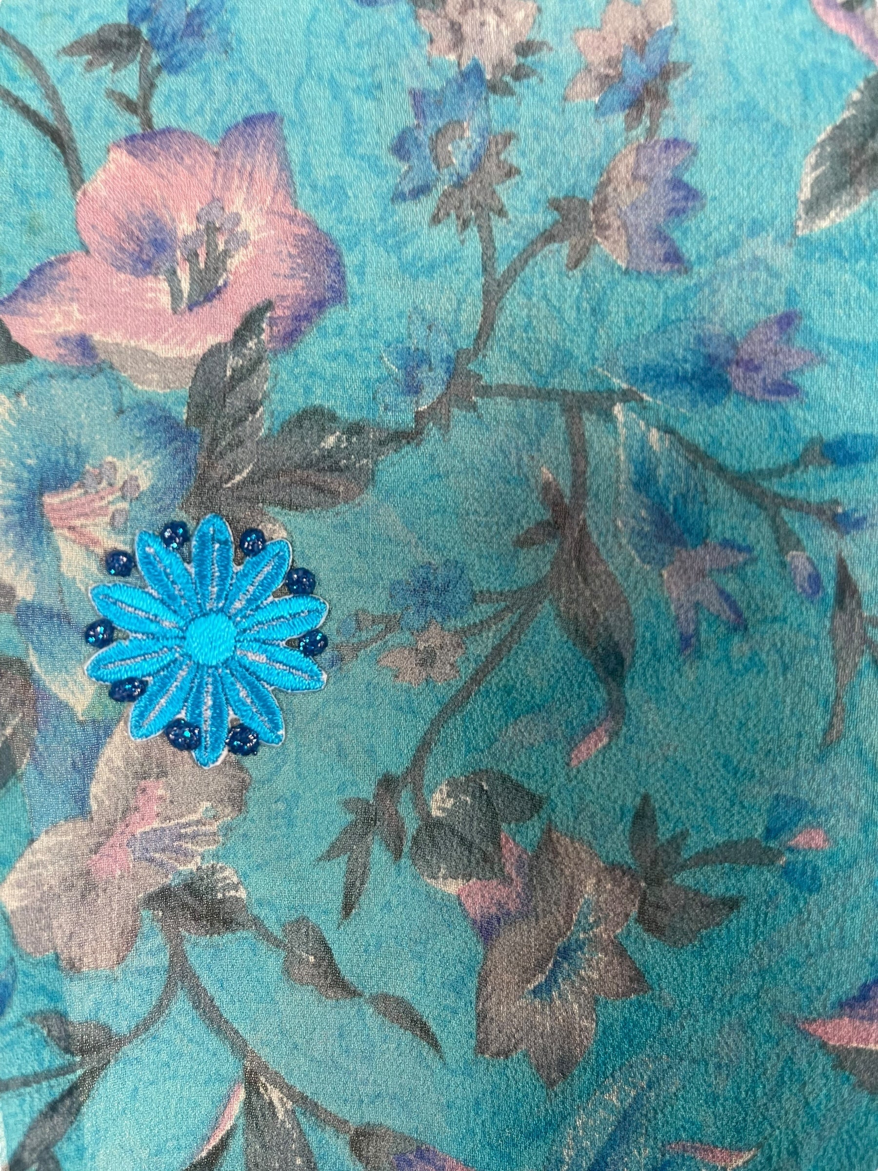 PRG7589 Sheer Avatar Pure Silk Waterfall Top