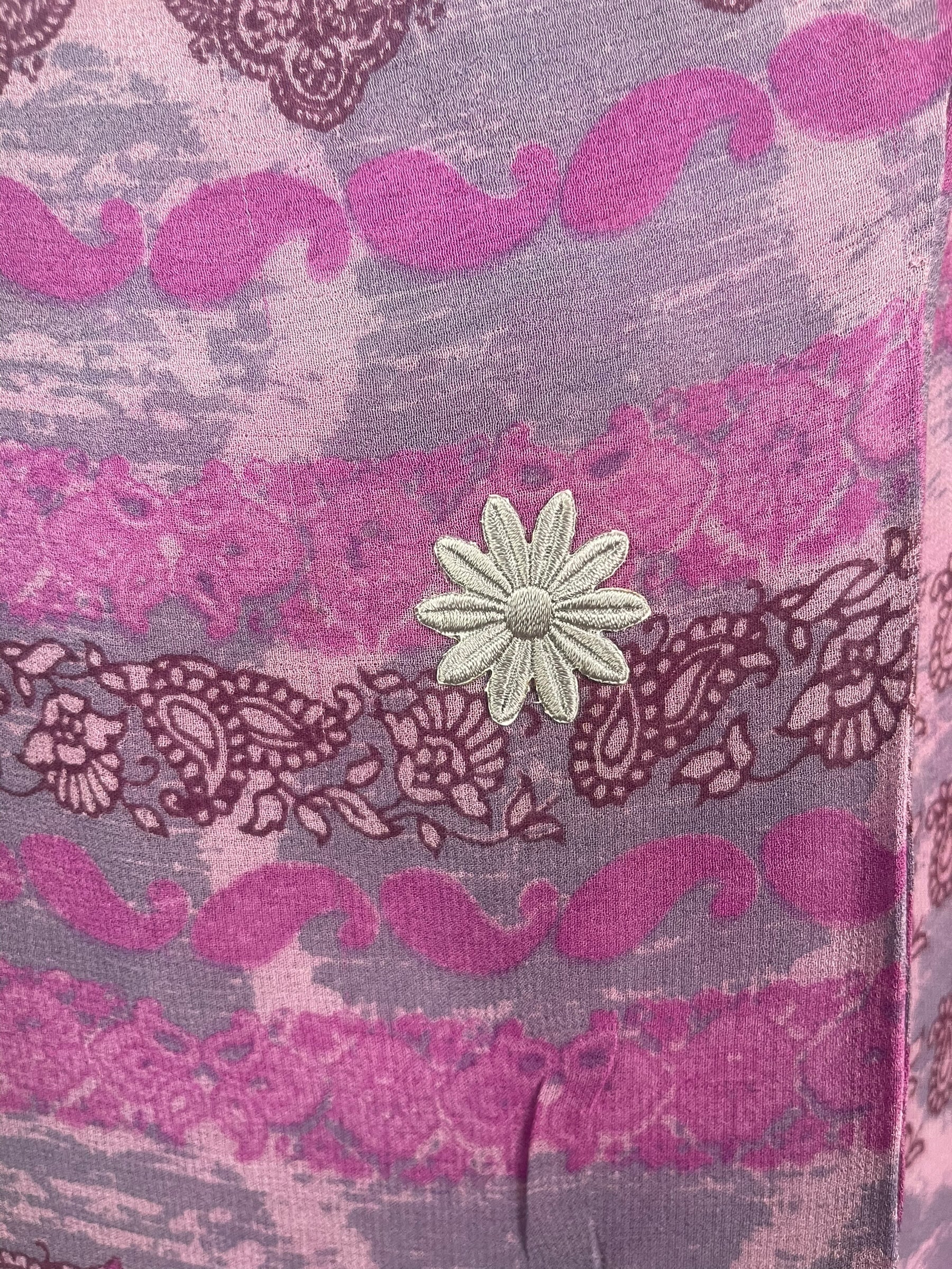 PRG8042 Sheer Wabi Sabi Pure Silk Short Kaftan Tunic With Slits